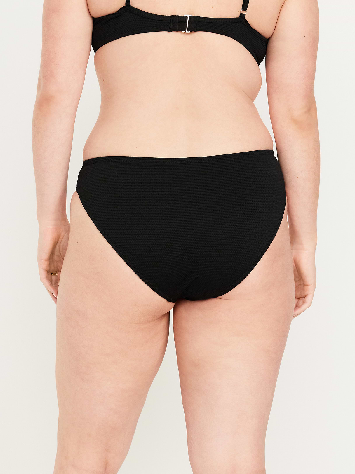 Mid-Rise Bikini Swim Bottoms - Black Jack