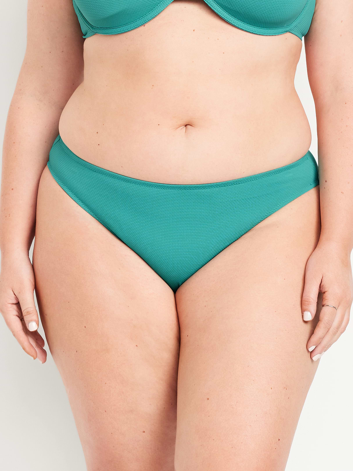 Mid-Rise Bikini Swim Bottoms - Blue Wing Teal