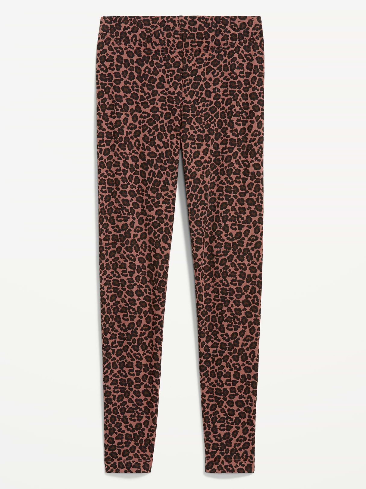 High-Waisted Jersey Fashion Layering Leggings - Cheetah