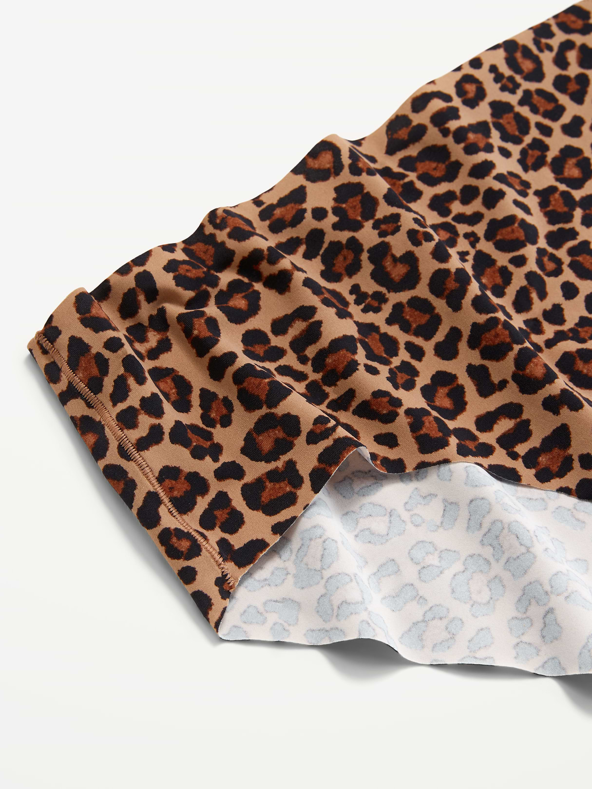 Low-Rise No-Show Hipster Underwear - Cheetah Brown