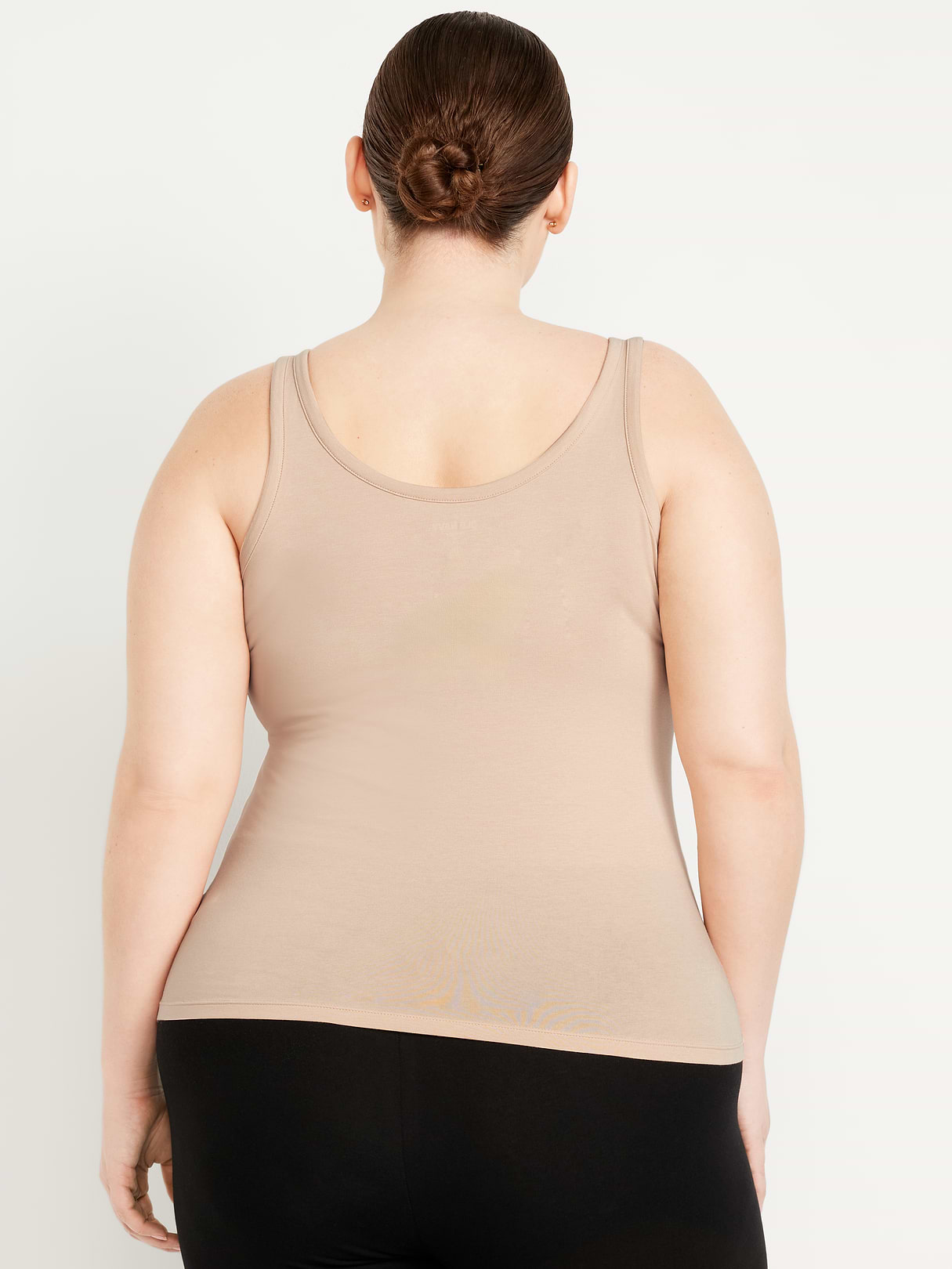 First-Layer Scoop-Neck Tank Top - Frappe