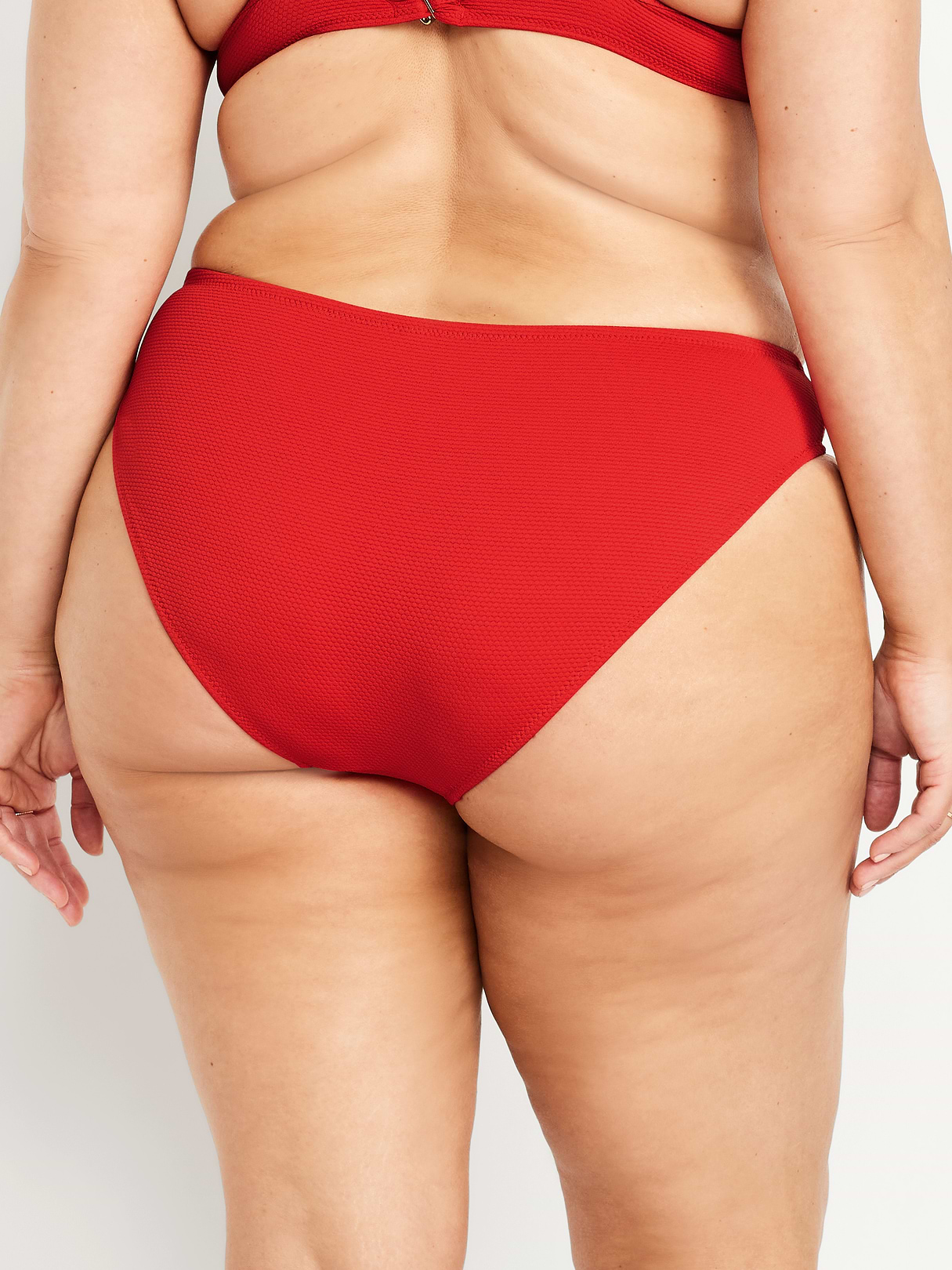 Mid-Rise Bikini Swim Bottoms - Scotty Red