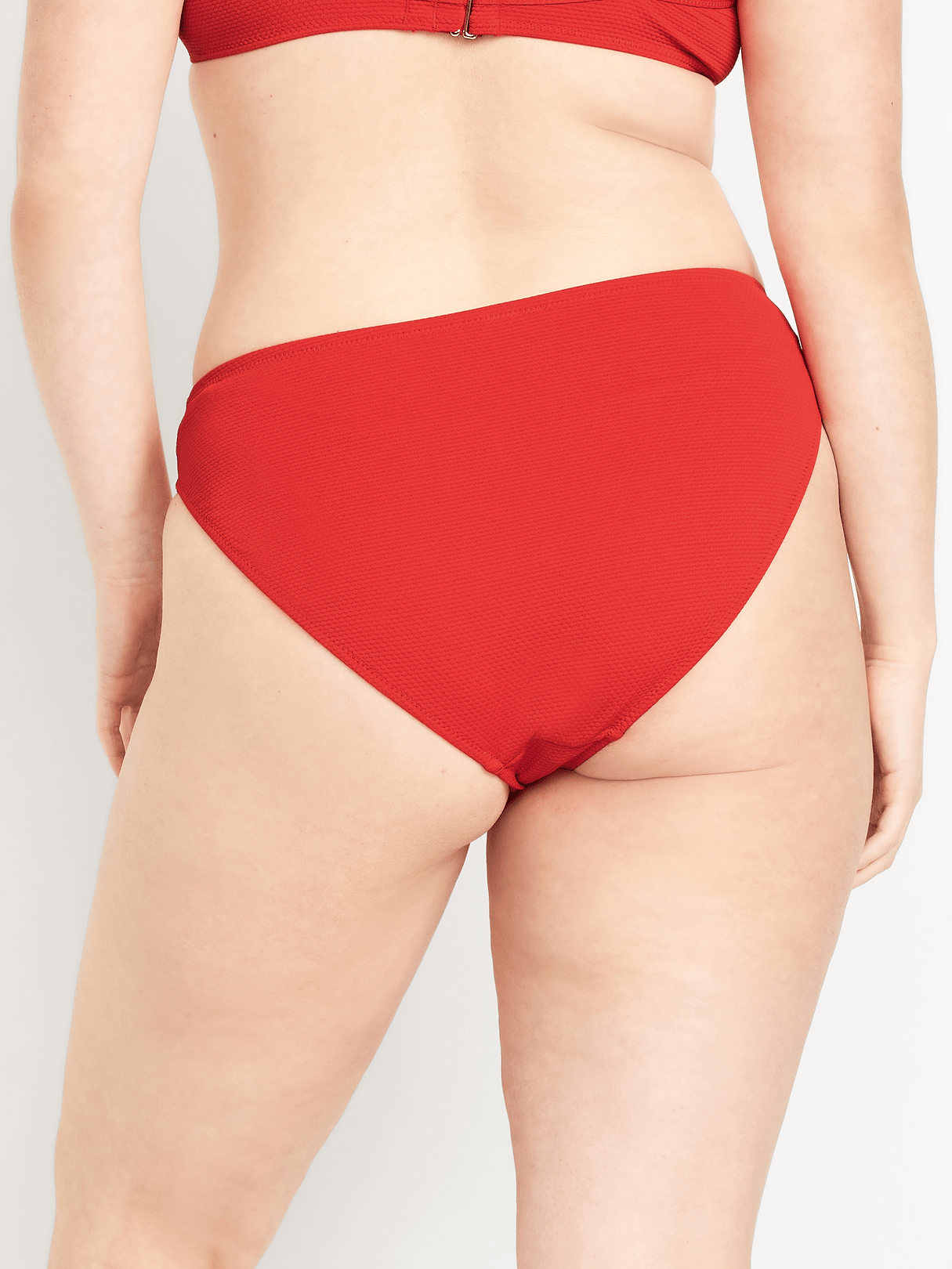 Mid-Rise Bikini Swim Bottoms - Scotty Red