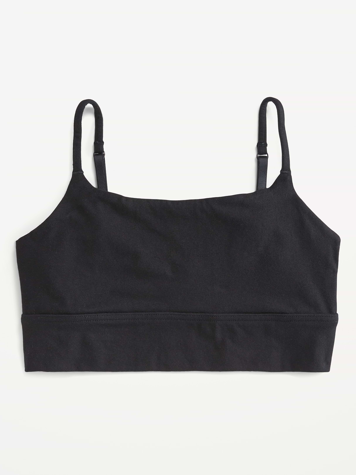 Cotton Cami Bralette - Black Jack