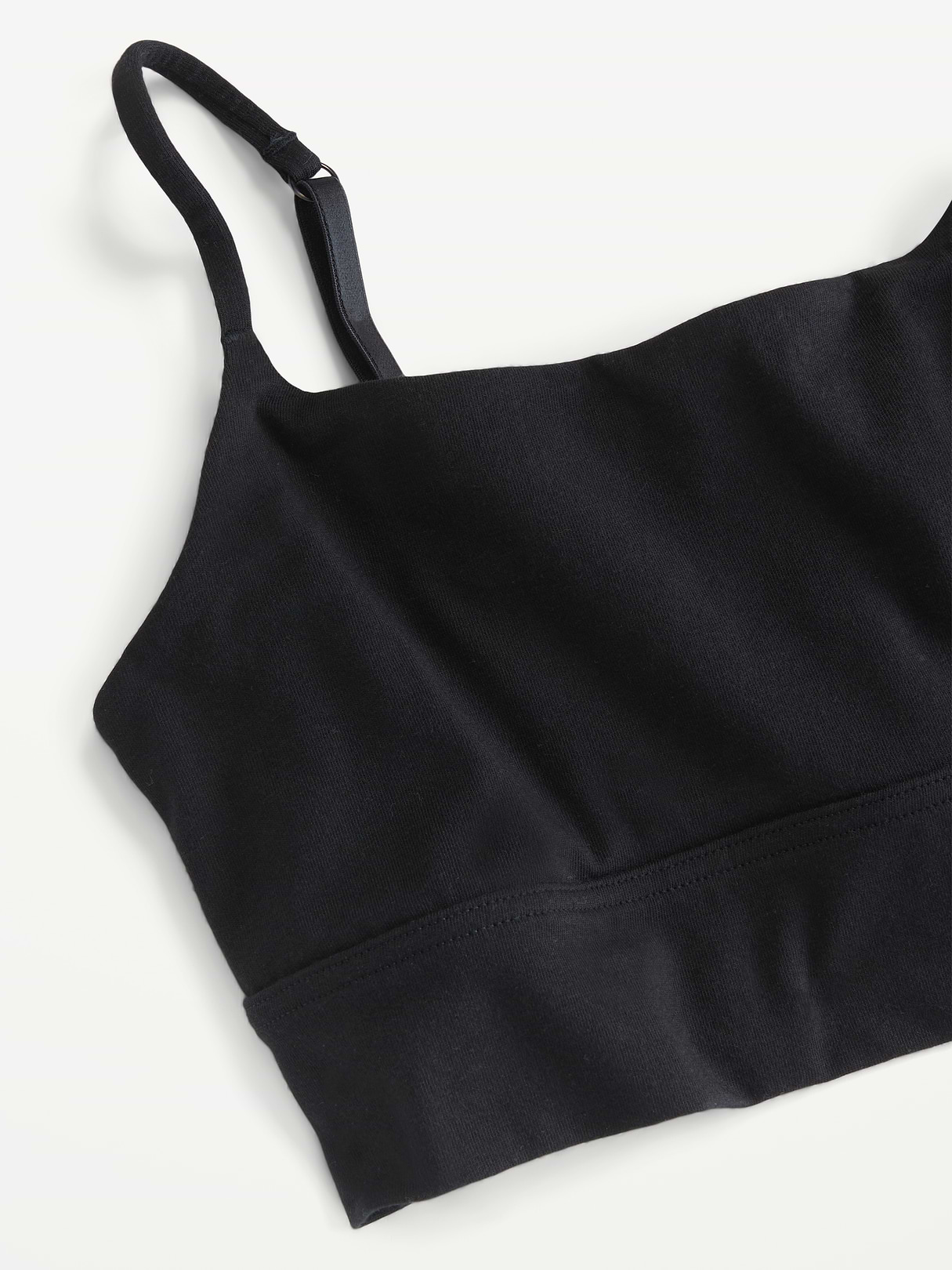 Cotton Cami Bralette - Black Jack