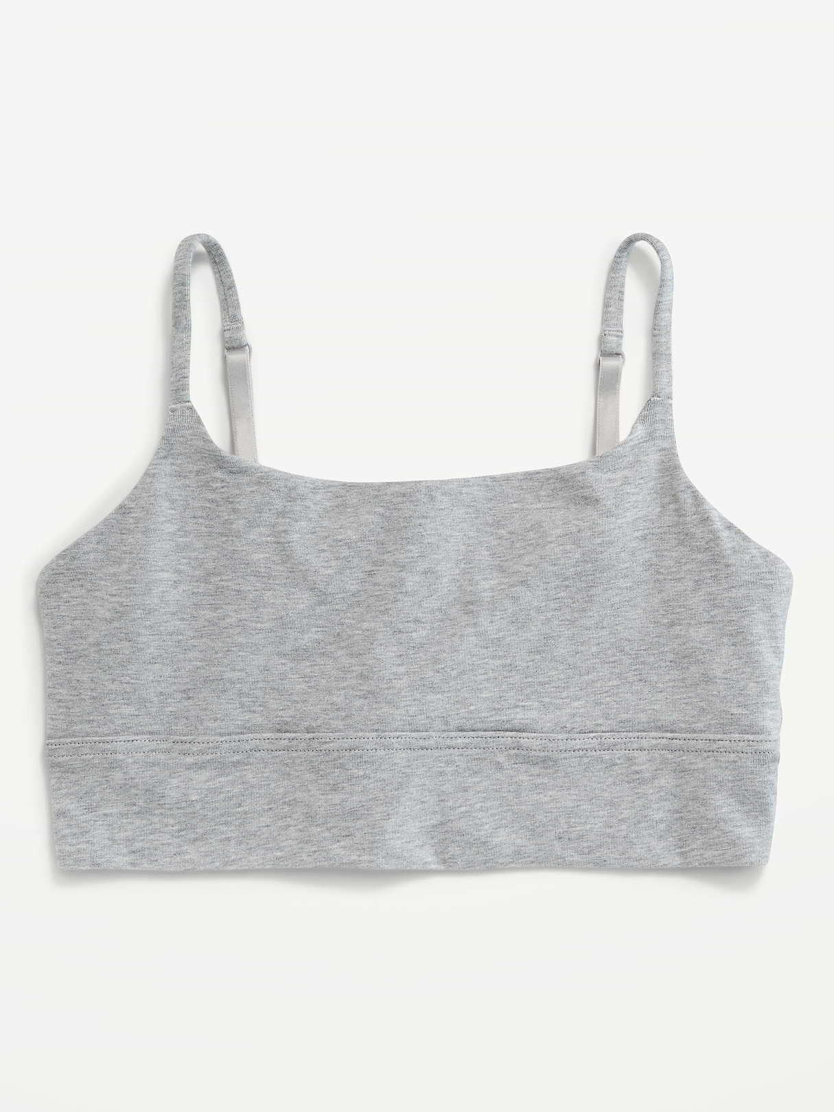 Cotton Cami Bralette - Heather Gray