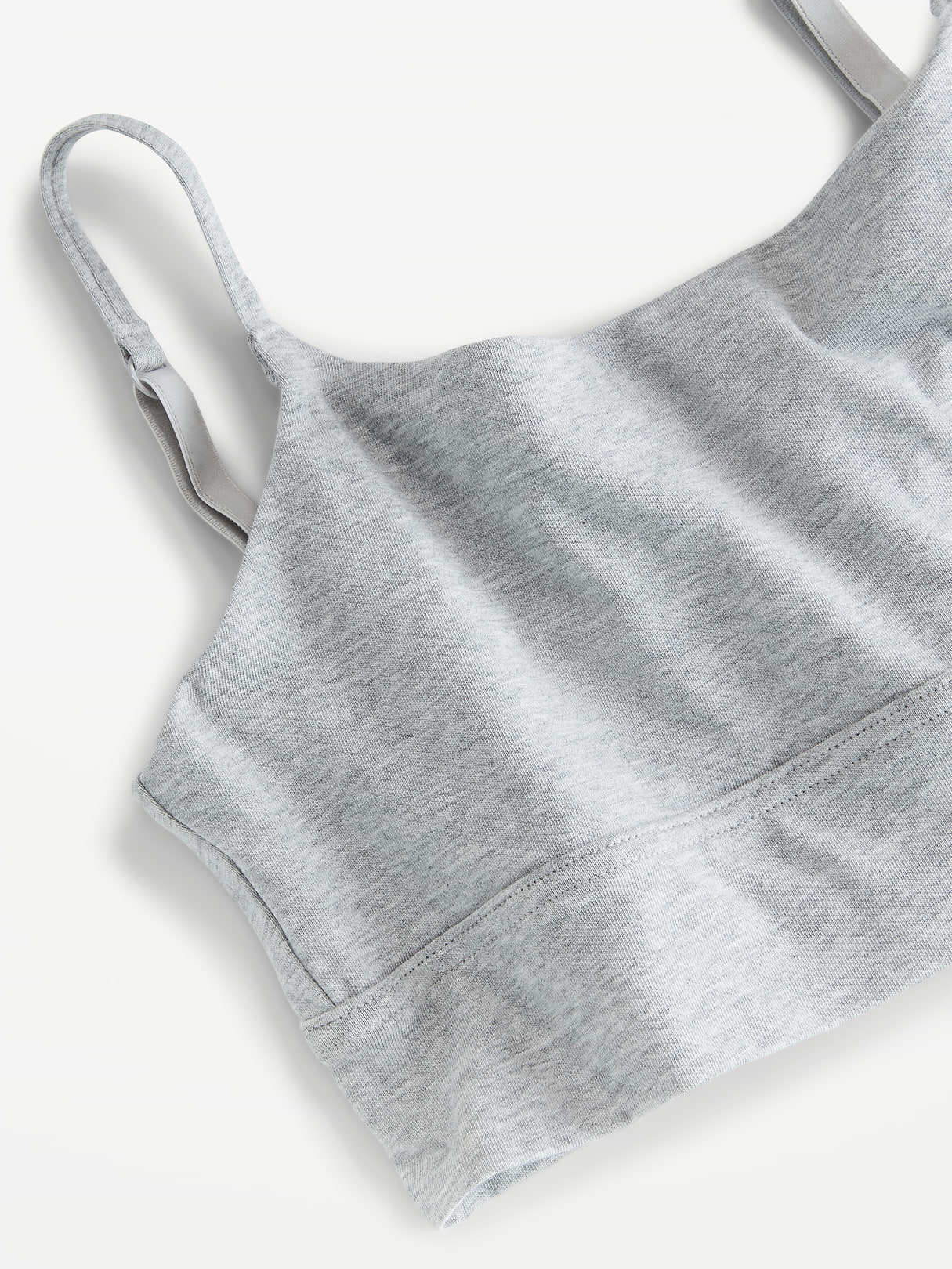 Cotton Cami Bralette - Heather Gray