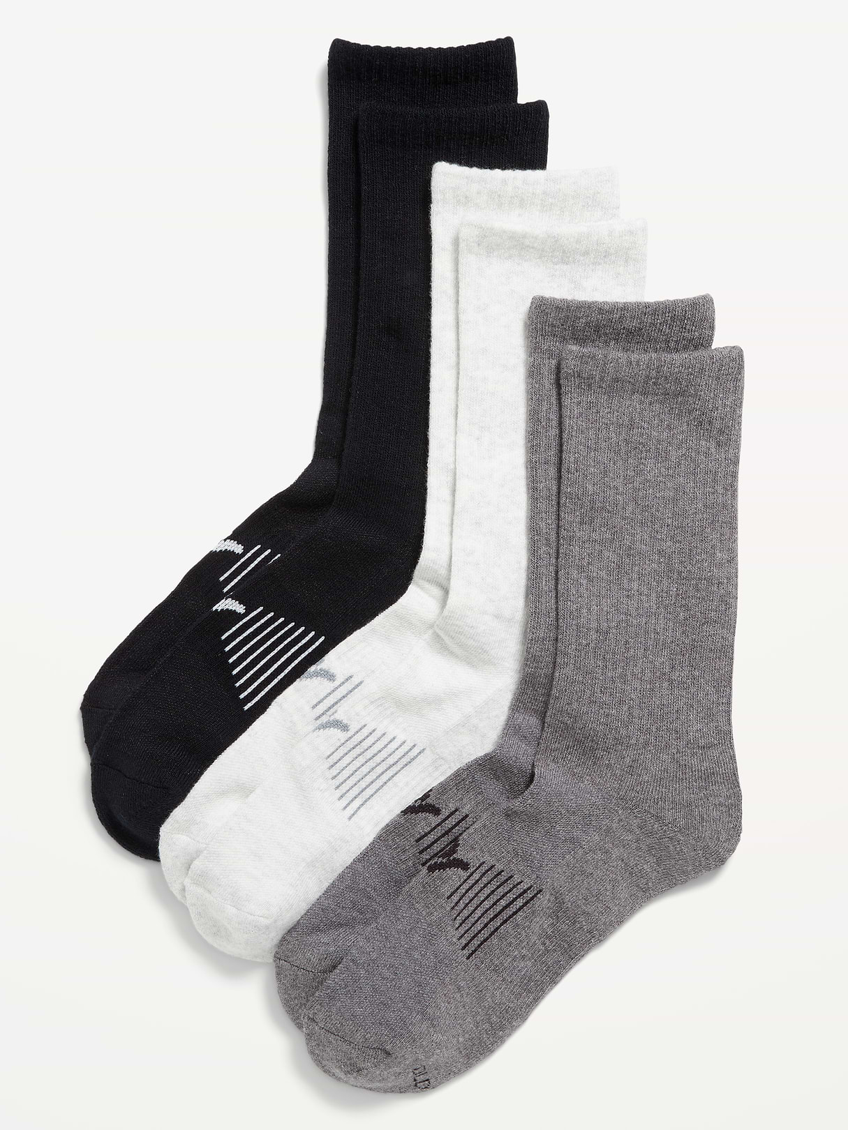 3-Pack Athletic Quarter Crew Socks for Women - Neutral