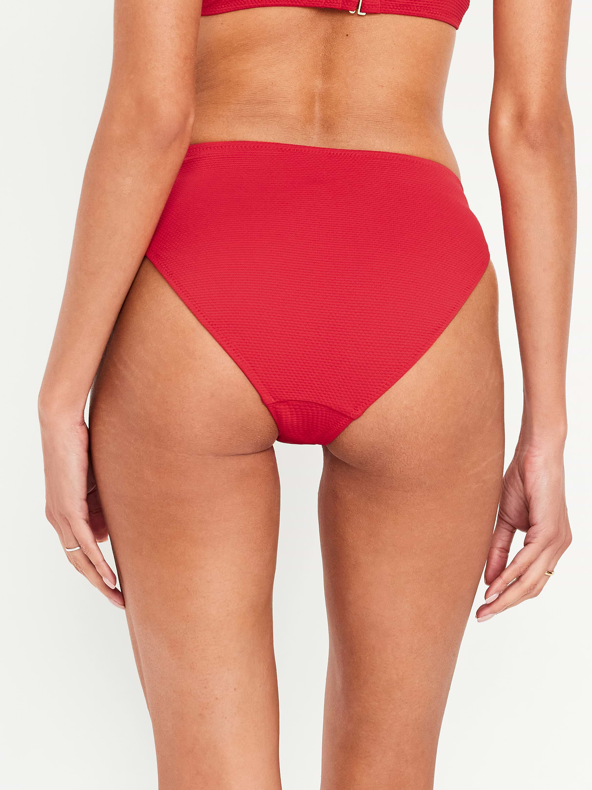 Mid-Rise Bikini Swim Bottoms - Scotty Red