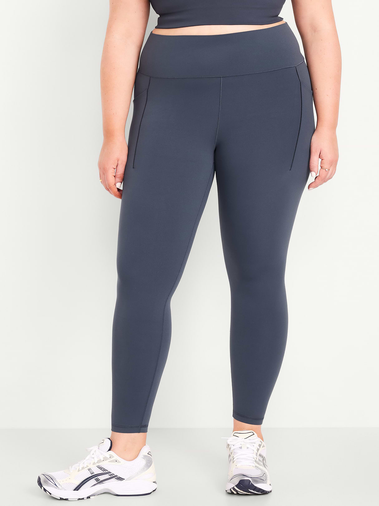 High-Waisted StudioSmooth 7/8 Pocket Leggings - Dusk Navy