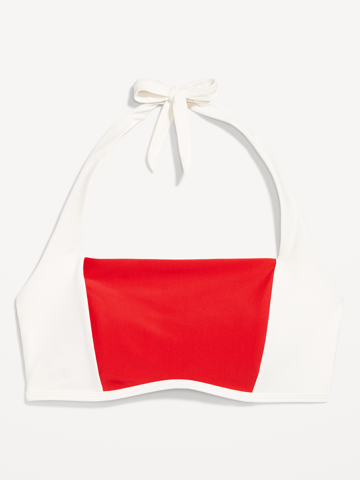 Matte Halter Swim Top - Scotty Red