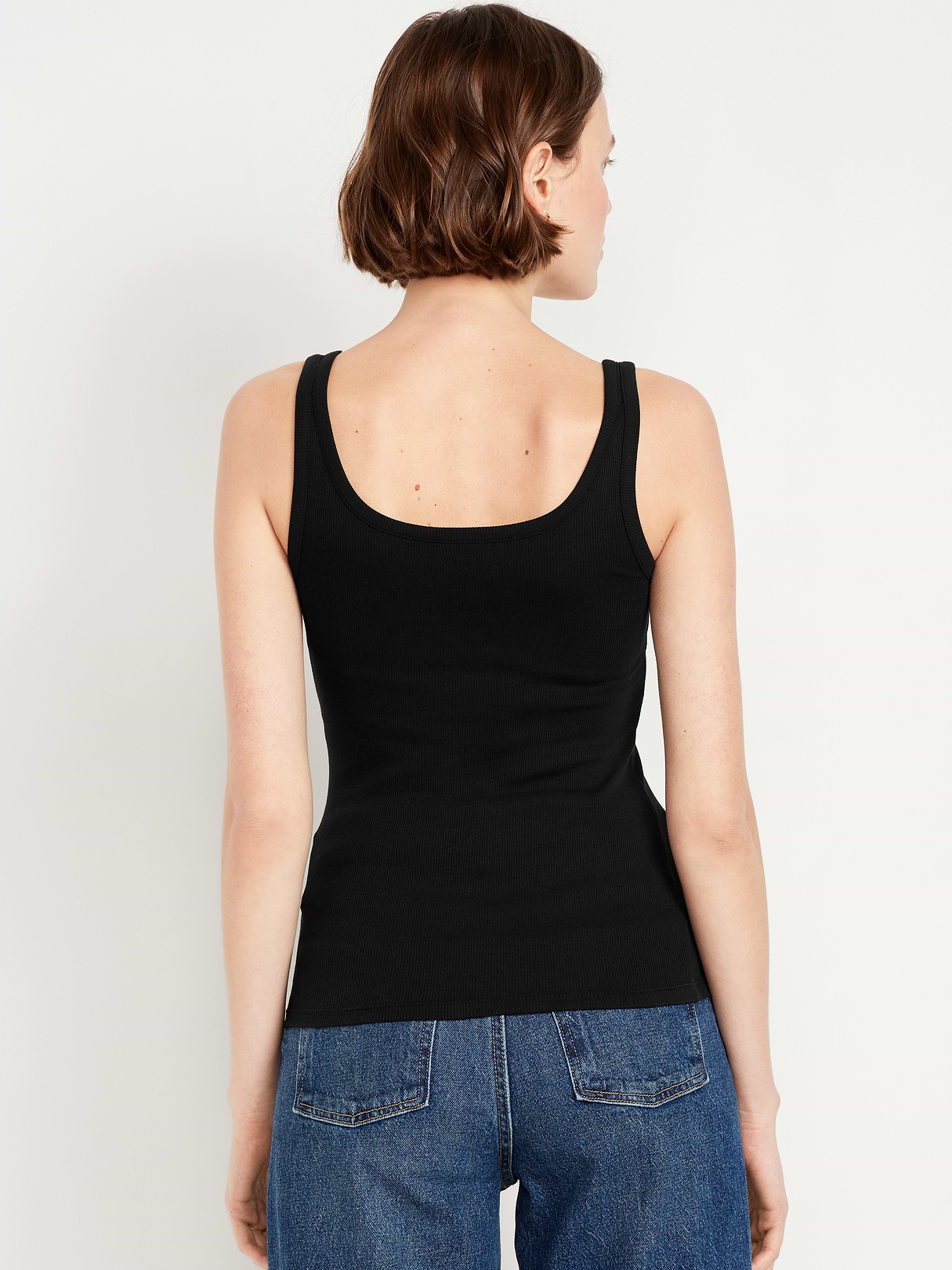 3-Pack Ribbed Tank Top - Black Jack