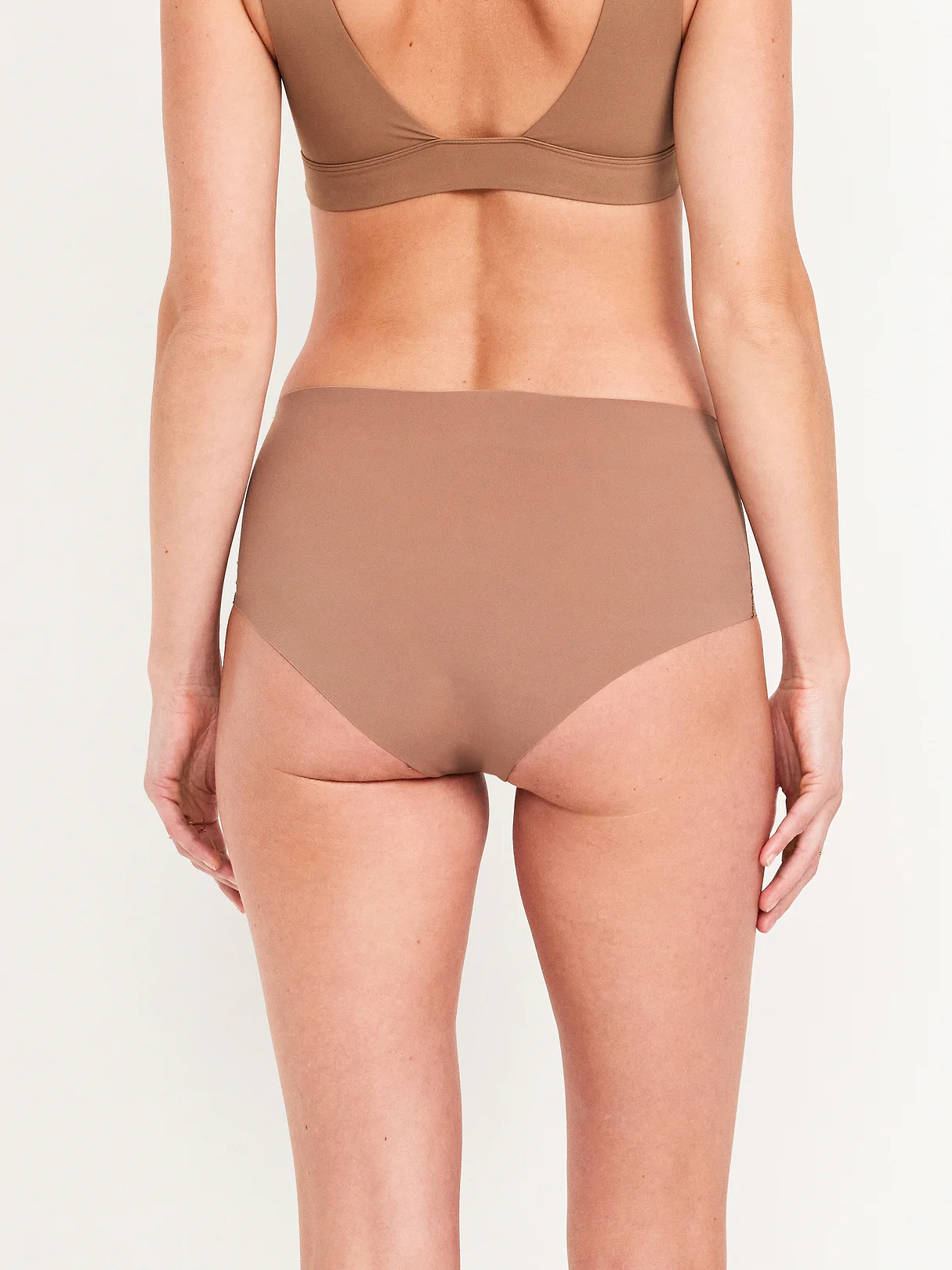 High-Waisted No-Show Brief Underwear 6-Pack - Neutral