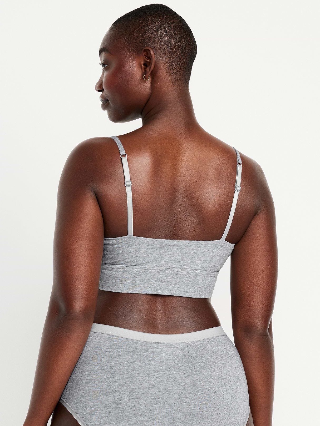 Cotton Cami Bralette - Heather Gray