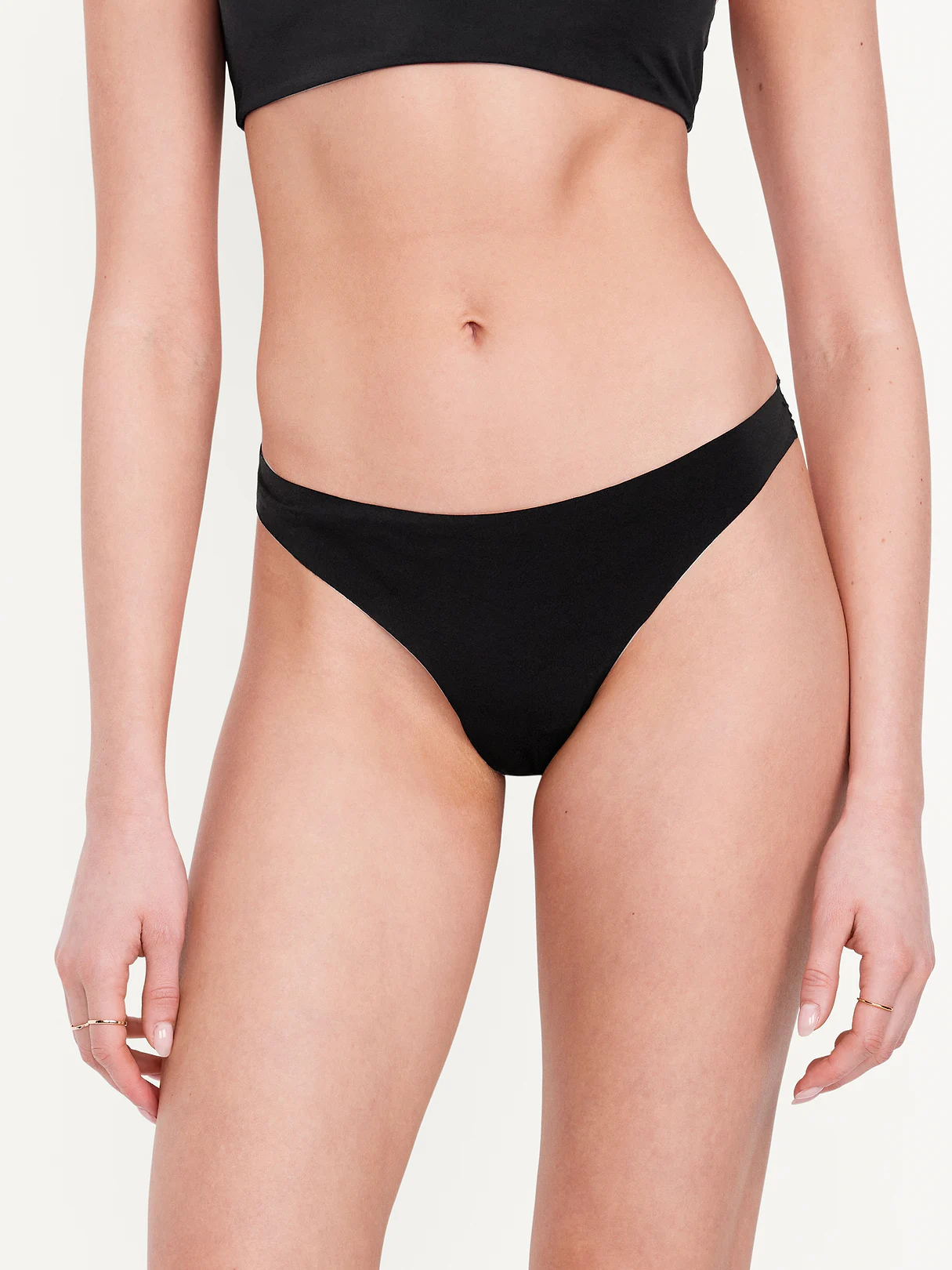 Low-Rise No-Show Thong Underwear 6-Pack - Neutral