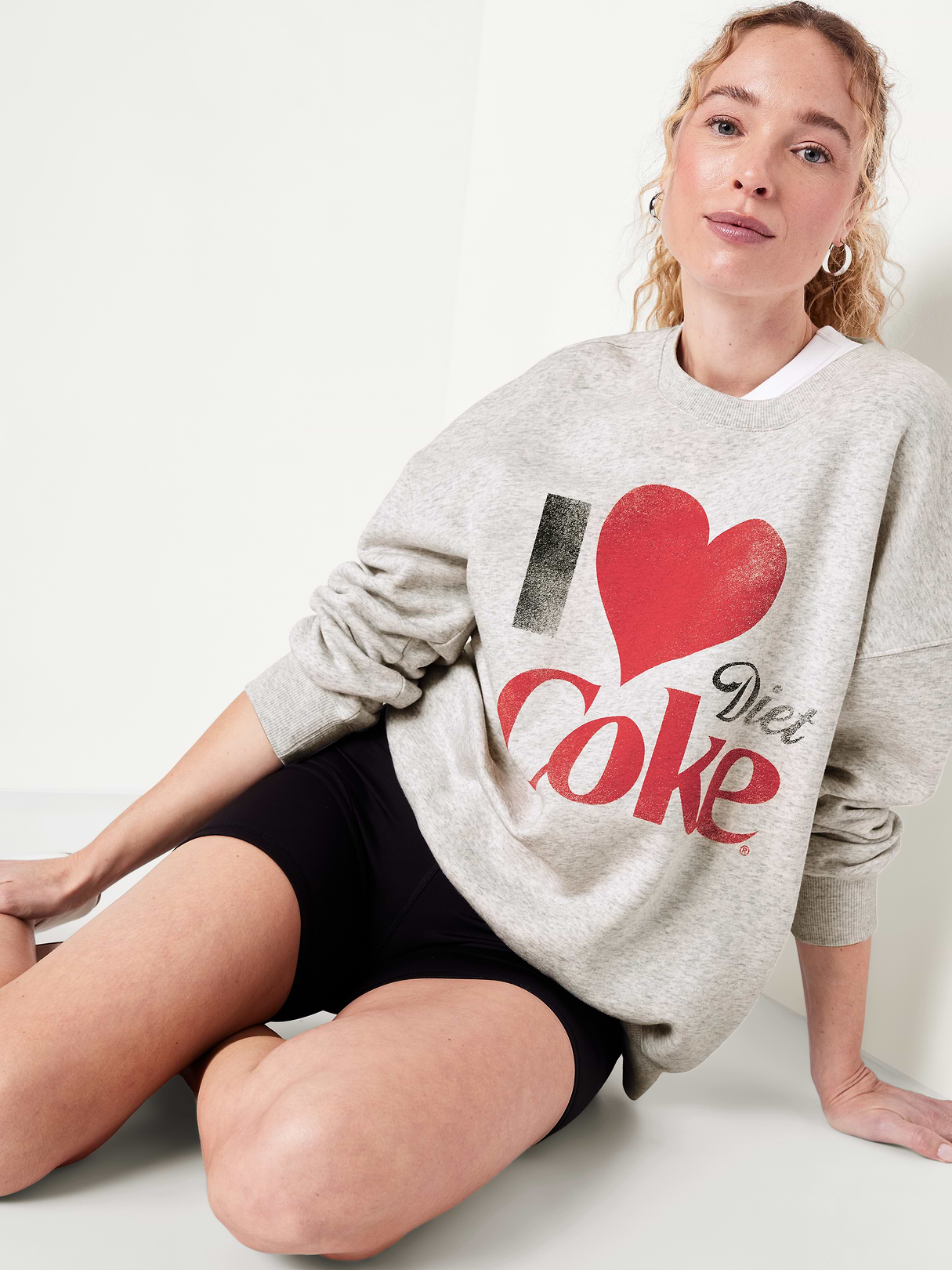 Diet Coke® SoComfy Oversized Tunic Sweatshirt - I Love Diet Coke