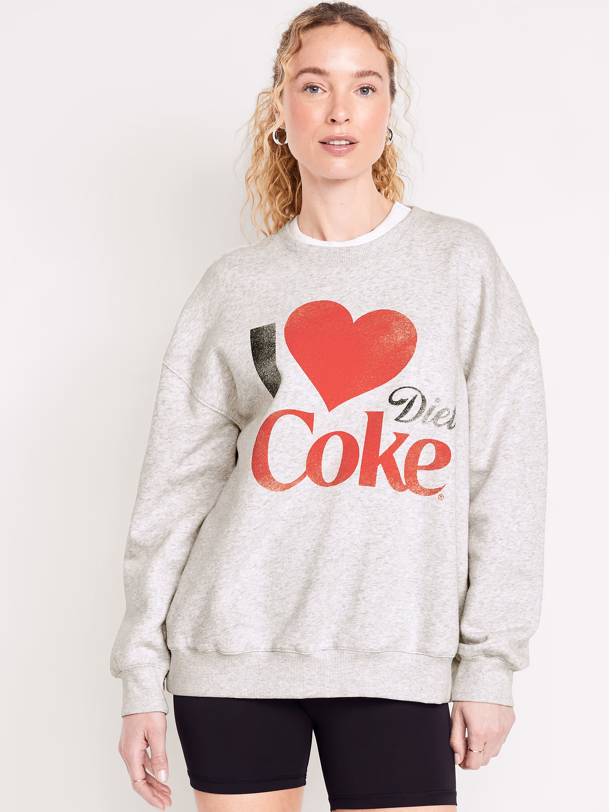 Diet Coke® SoComfy Oversized Tunic Sweatshirt - I Love Diet Coke