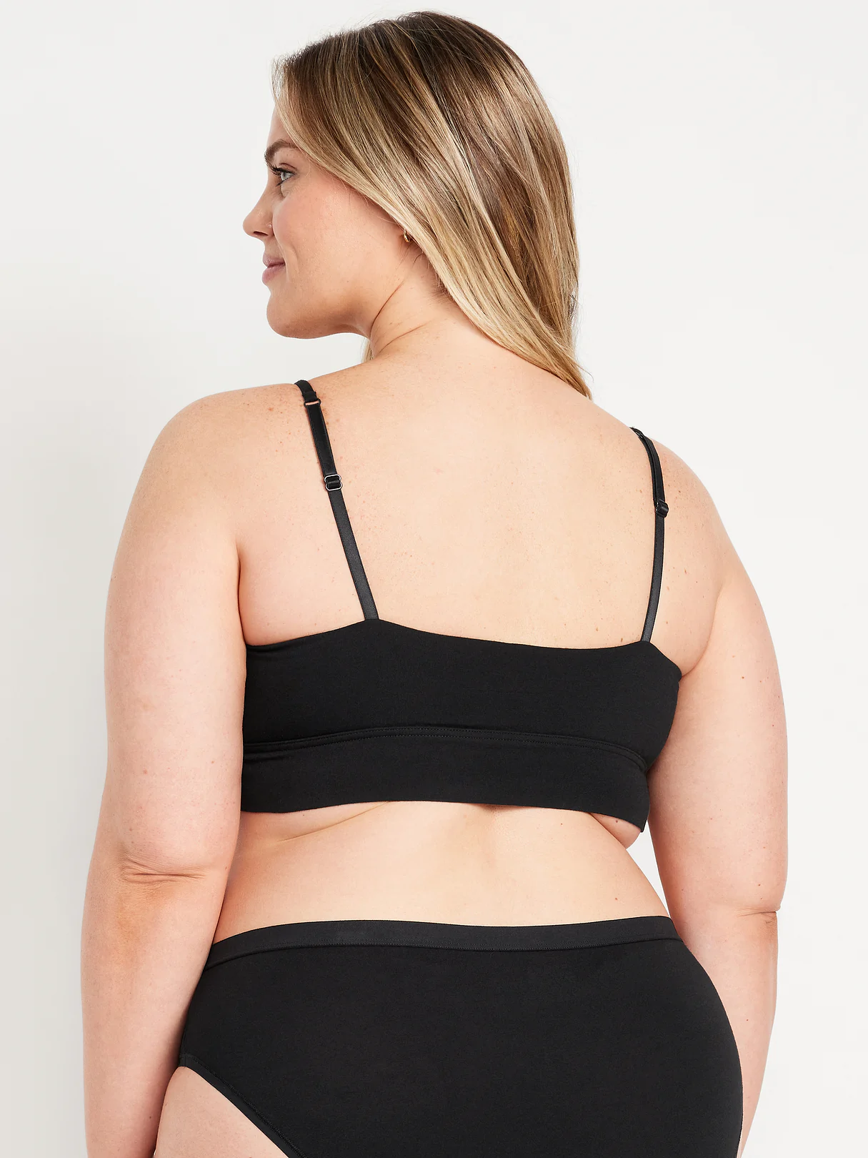 Cotton Cami Bralette - Black Jack