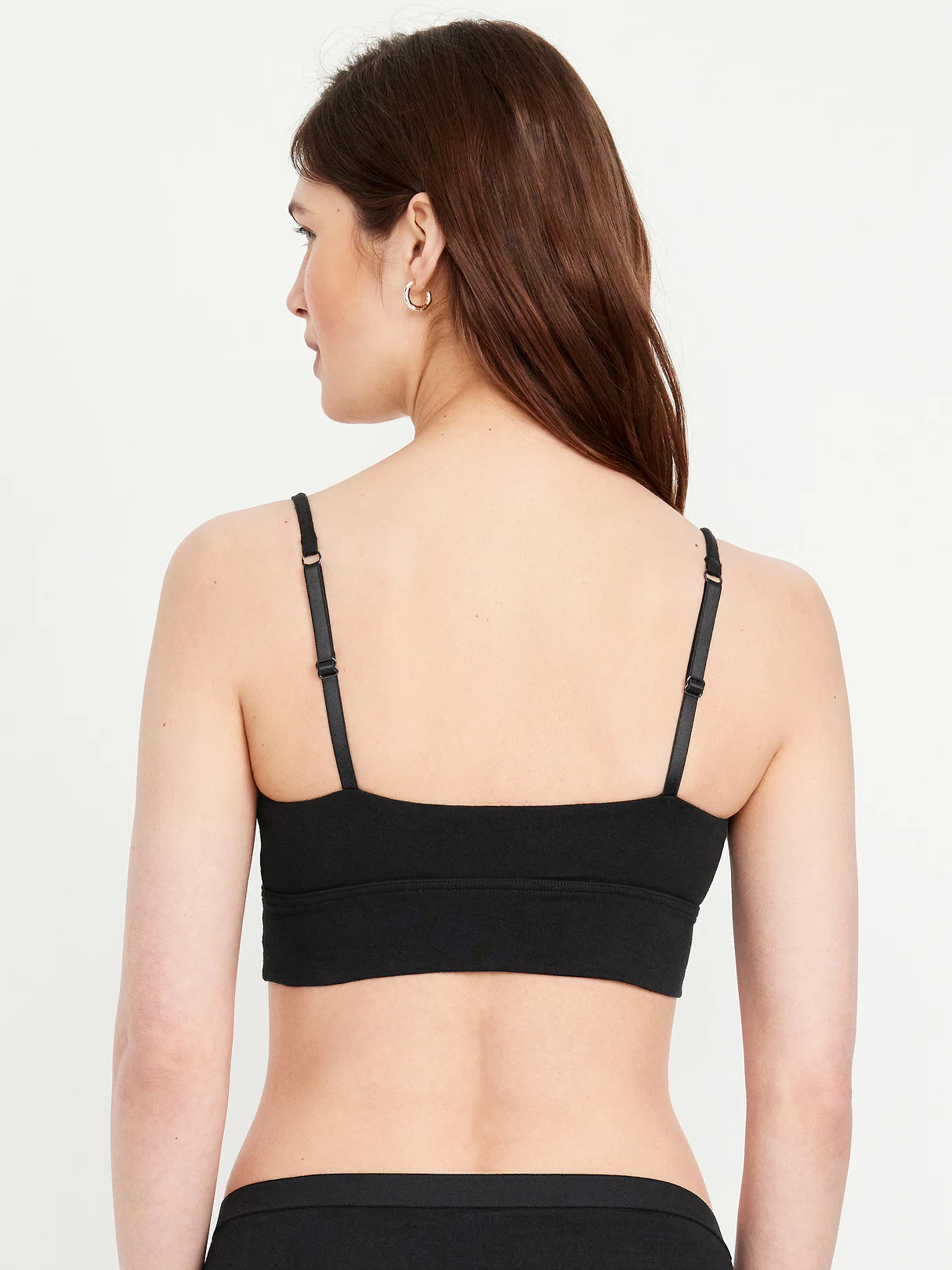 Cotton Cami Bralette - Black Jack