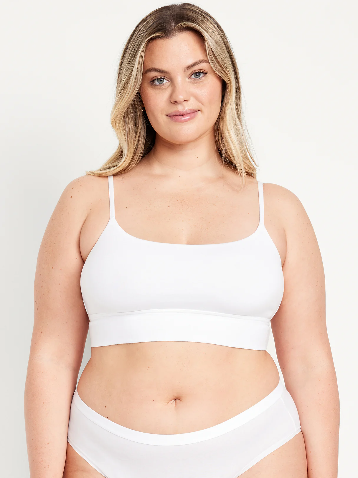 Cotton Cami Bralette - Calla Lily White