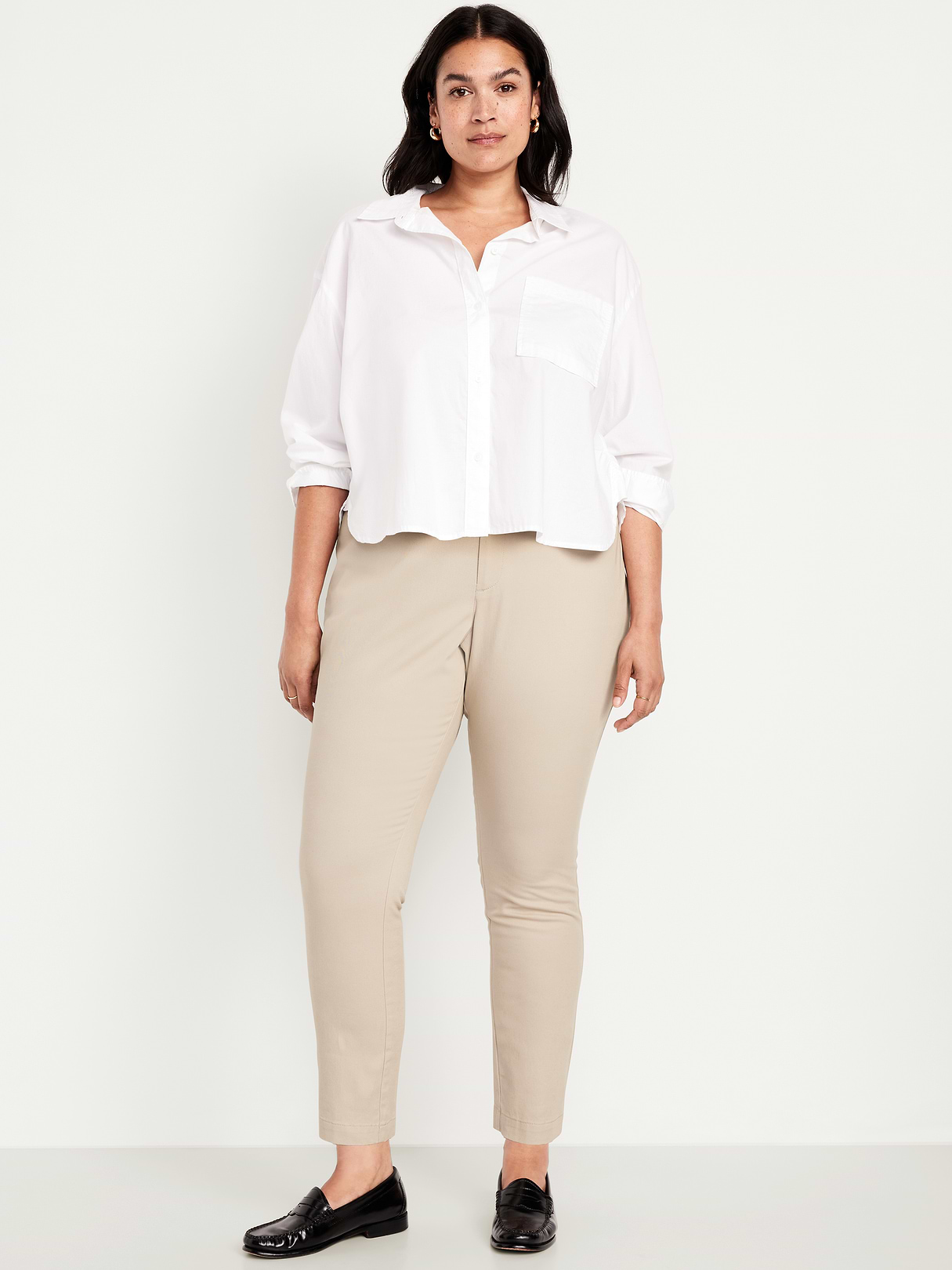 High-Waisted Uniform Skinny Pants - A Stone's Throw