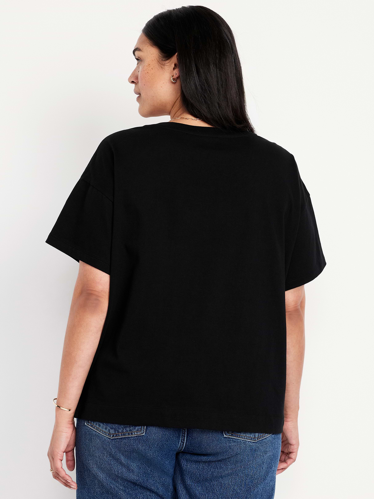 Vintage V-Neck T-Shirt - Black Jack