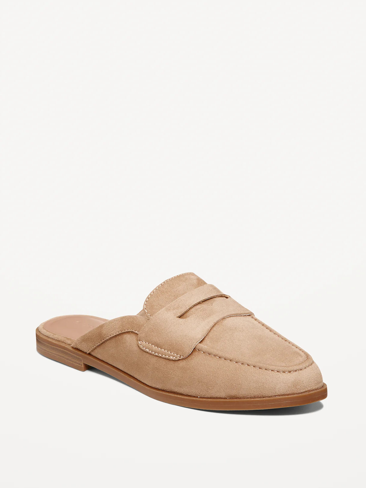 Loafer Mule Shoes for Women - Sand