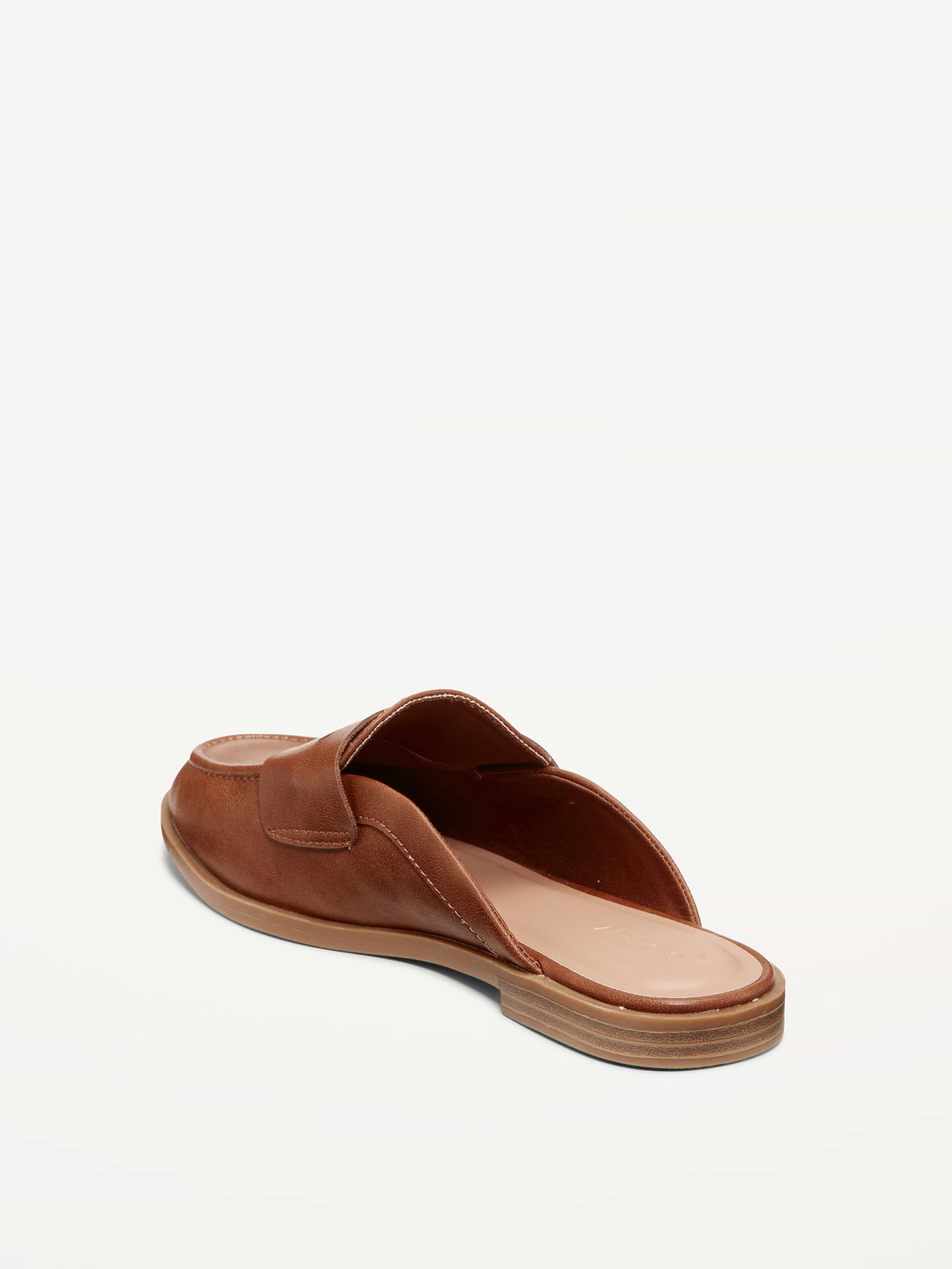 Loafer Mule Shoes for Women - Bourbon