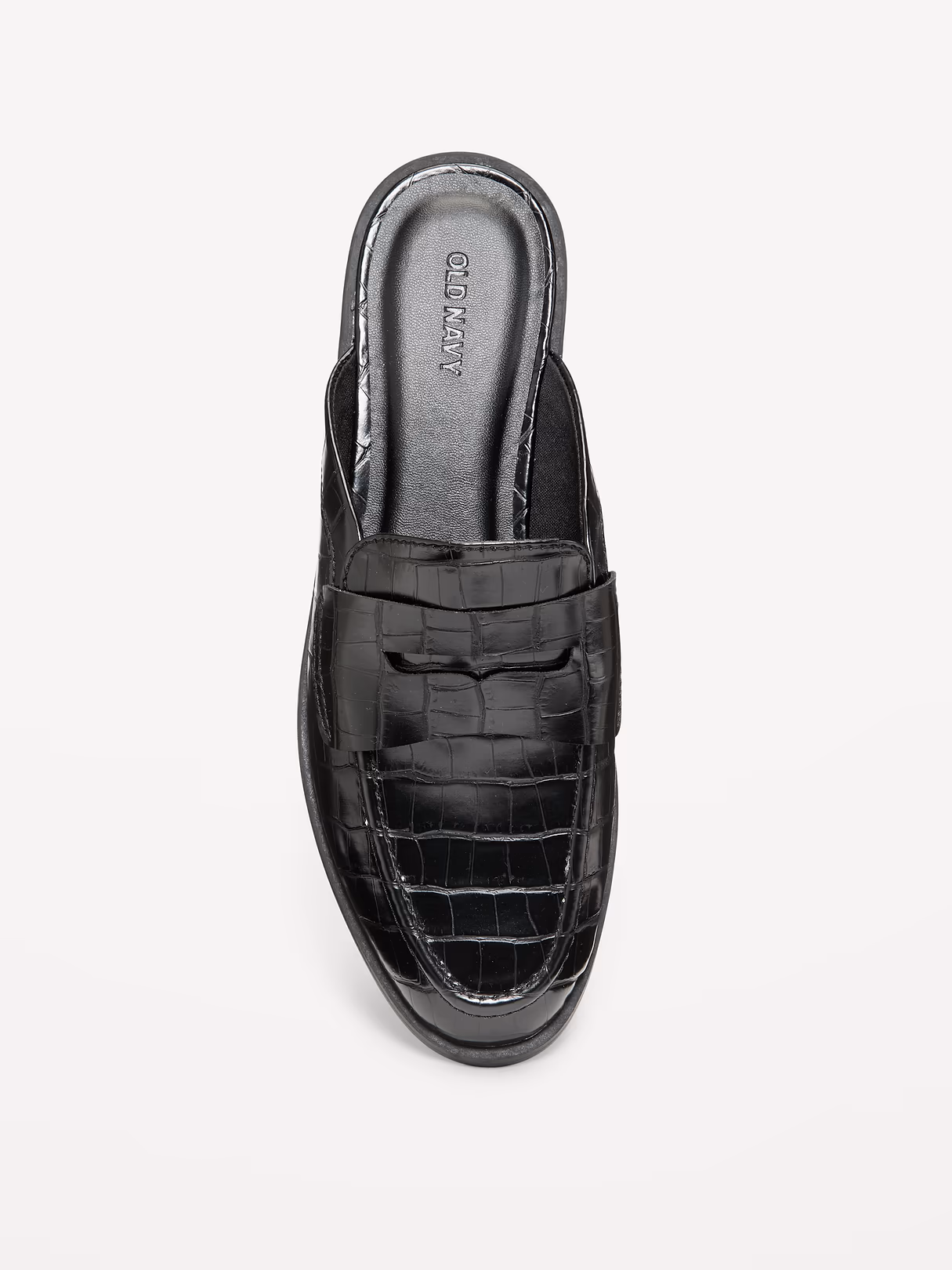 Loafer Mule Shoes for Women - Crocodile