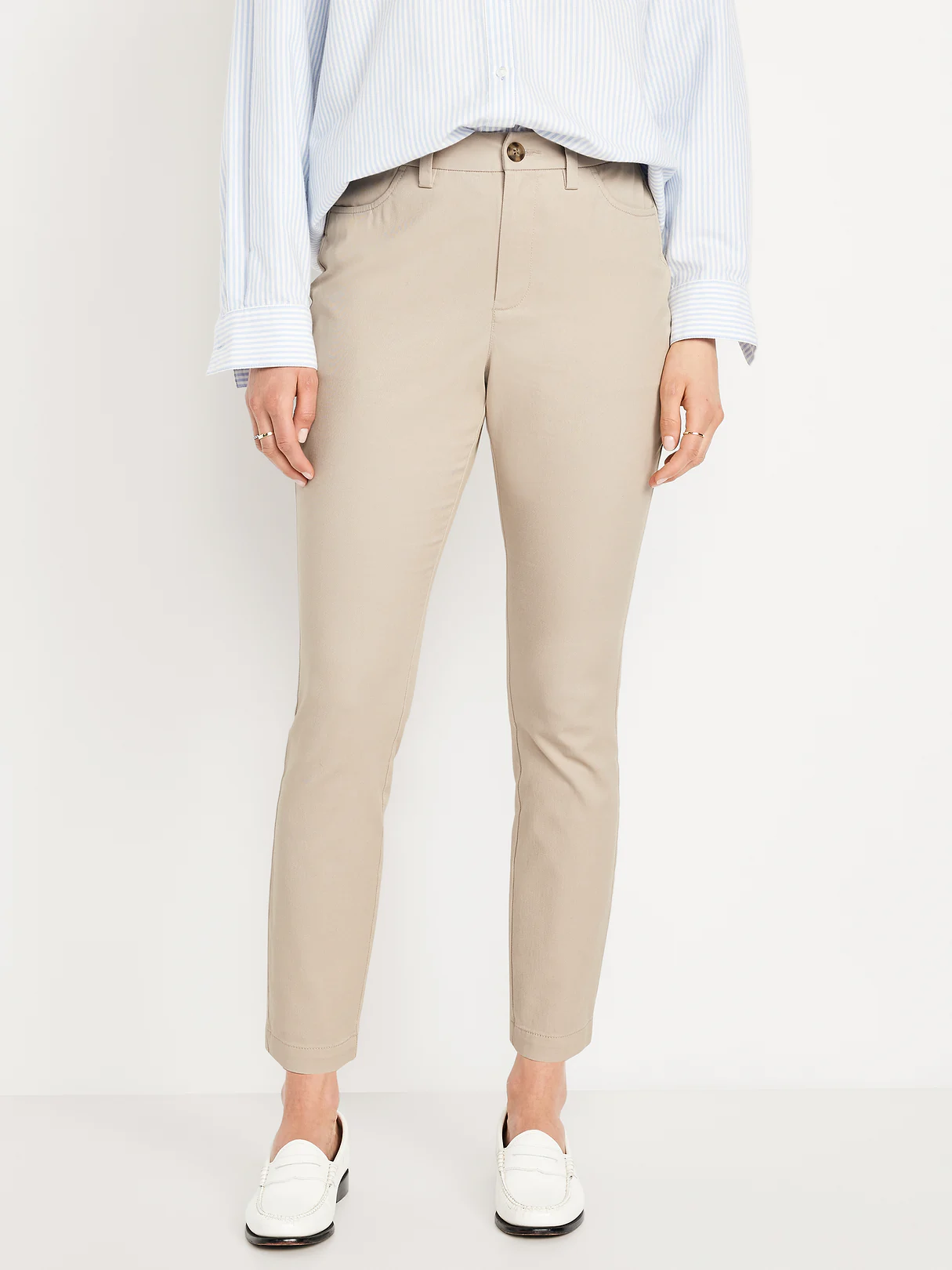 High-Waisted Uniform Skinny Pants - A Stone's Throw