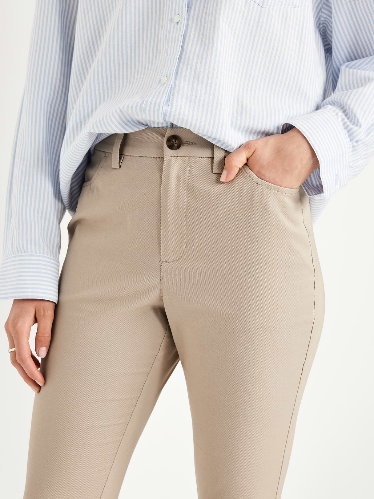 High-Waisted Uniform Skinny Pants - A Stone's Throw
