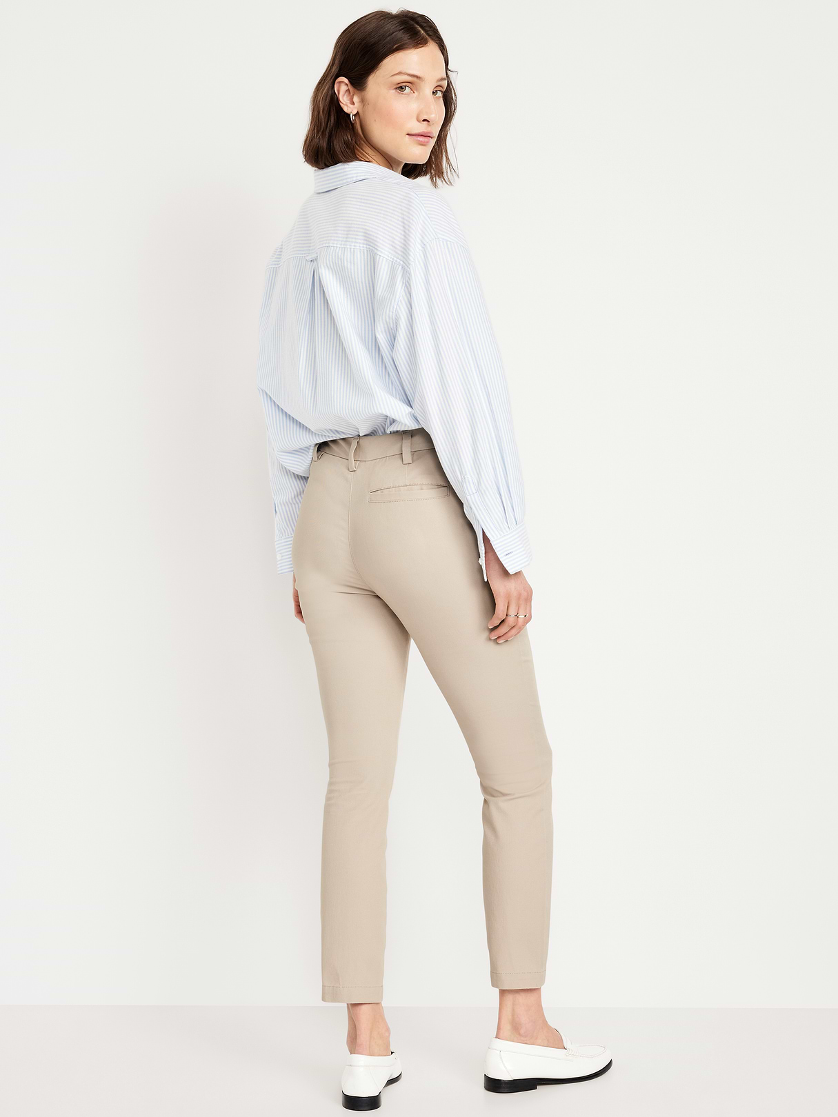High-Waisted Uniform Skinny Pants - A Stone's Throw