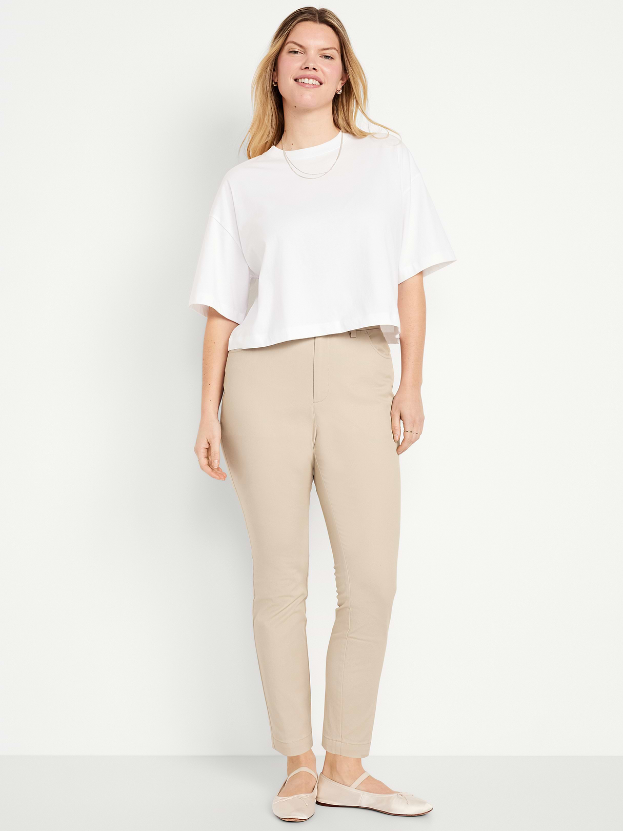 High-Waisted Uniform Skinny Pants - A Stone's Throw