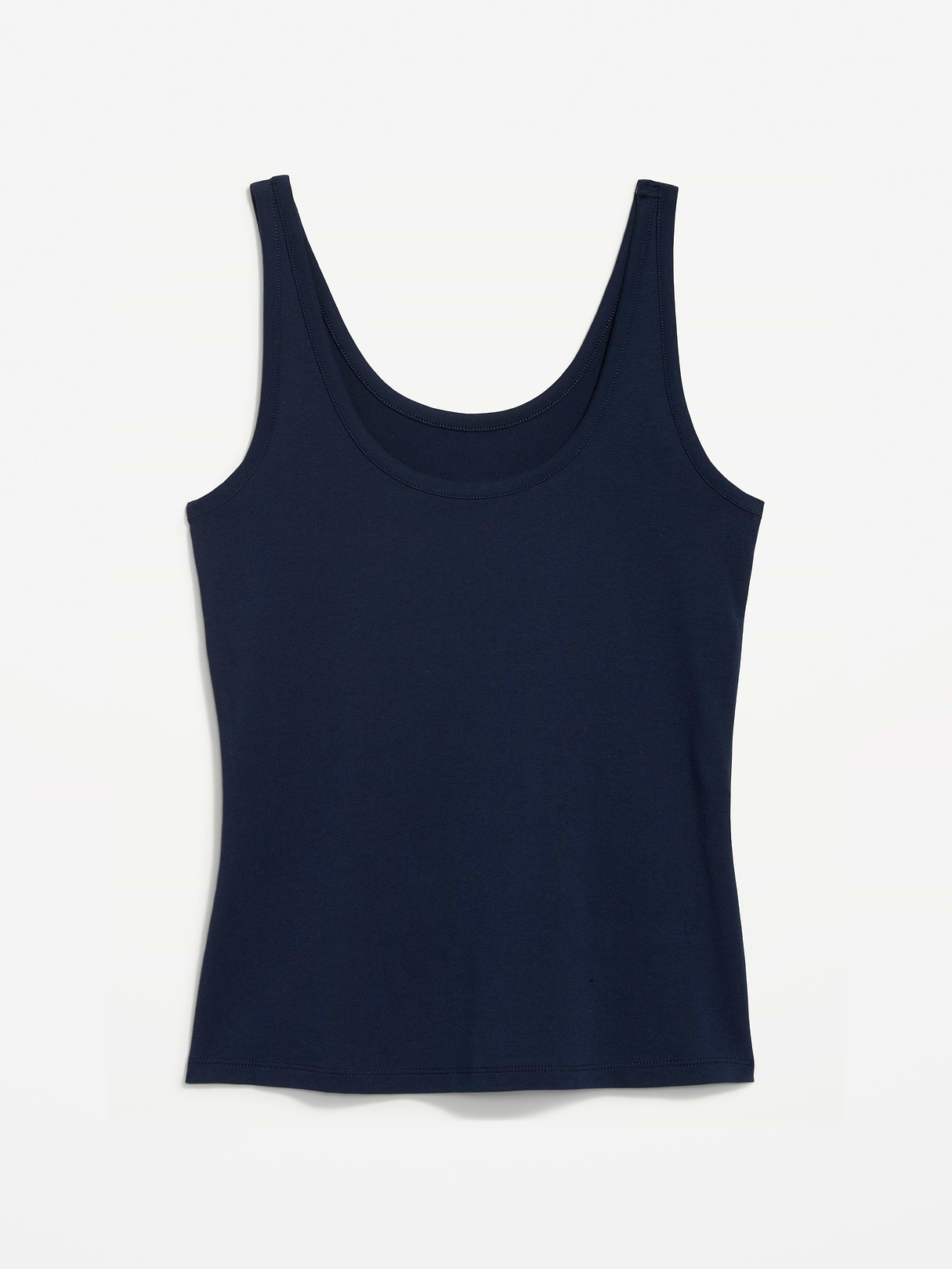 First-Layer Scoop-Neck Tank Top - In the Navy