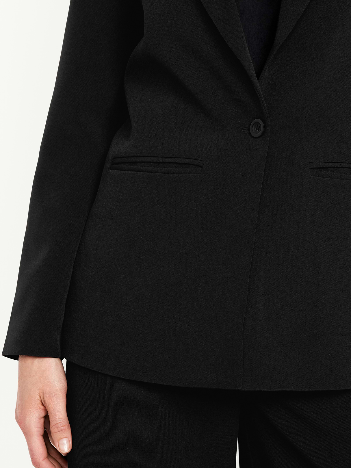 Classic Double-Weave Blazer - Black Jack