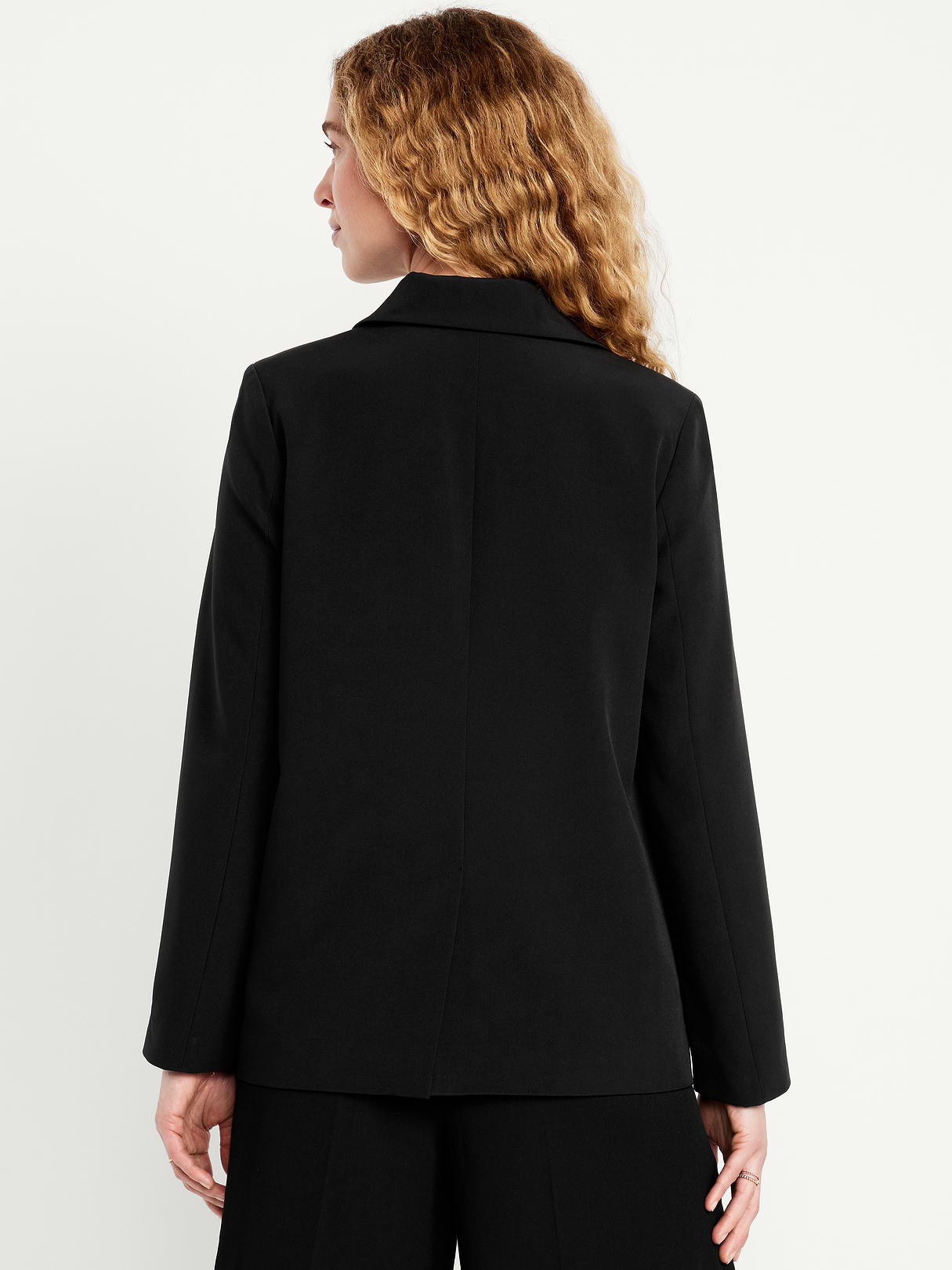 Classic Double-Weave Blazer - Black Jack