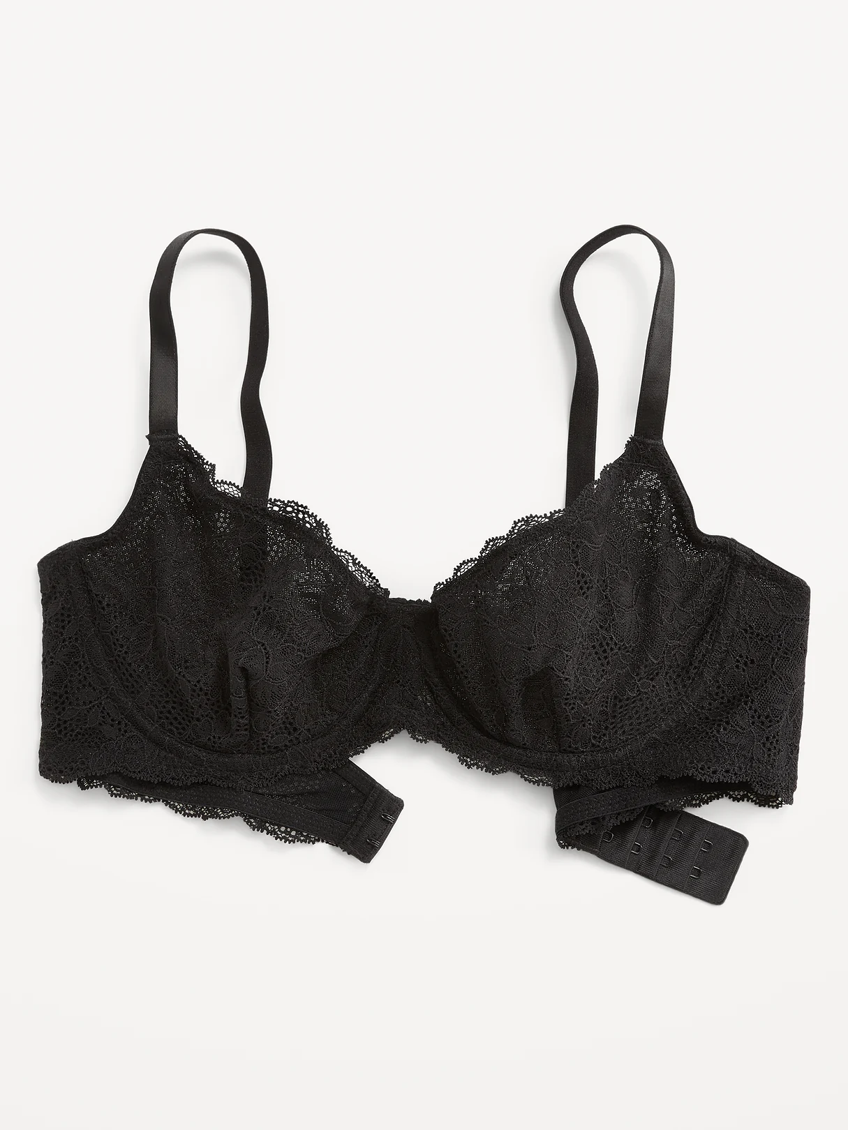 Lace Balconette Bra - Black Jack