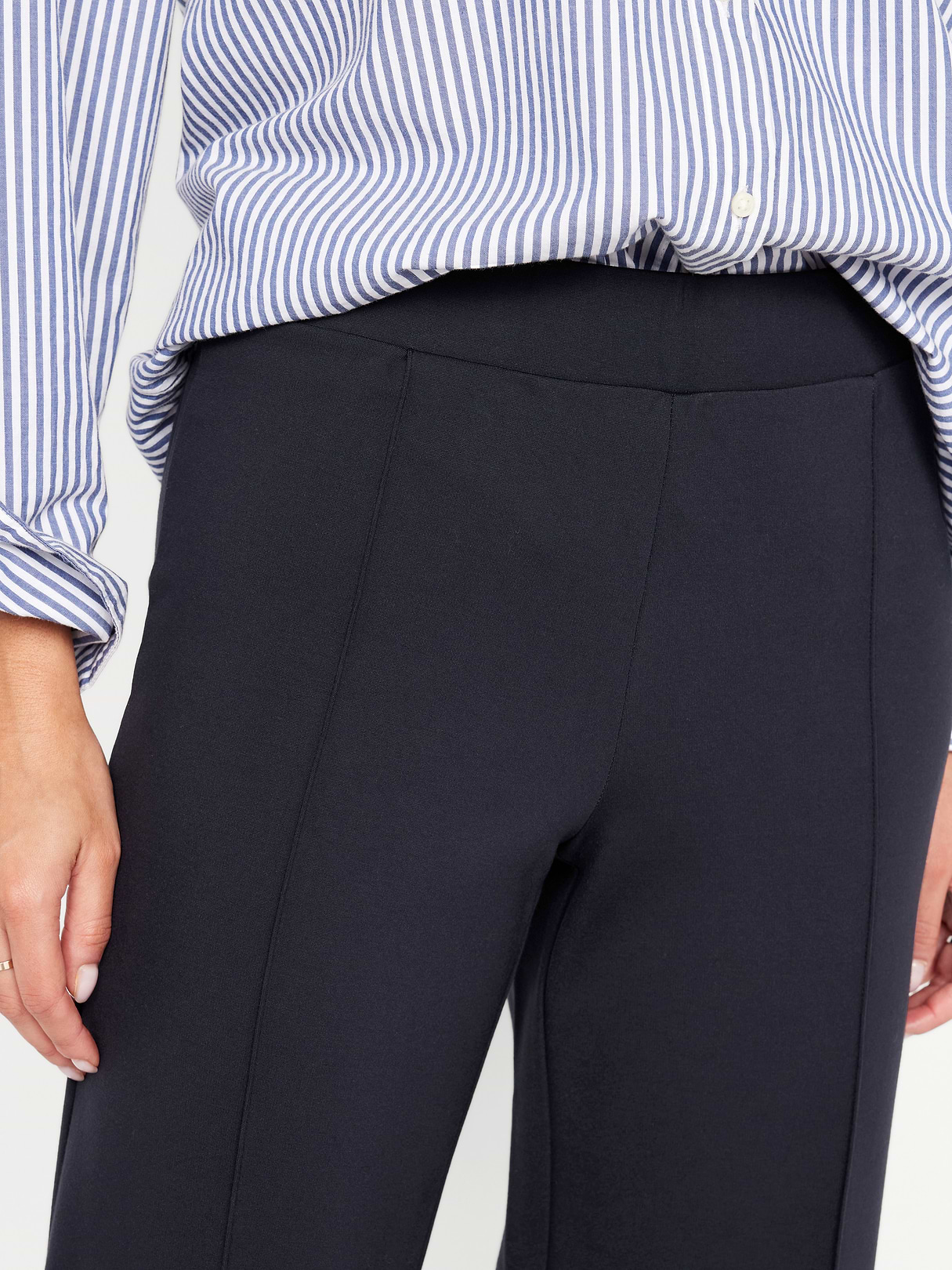 Extra High-Waisted Stevie Straight Pants - Navy Captain