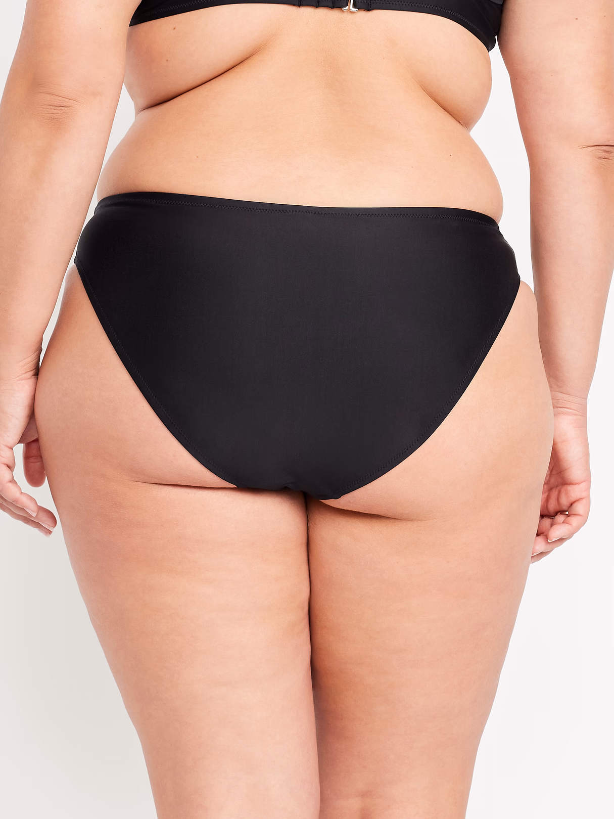 Mid-Rise Bikini Swim Bottoms - Black Jack