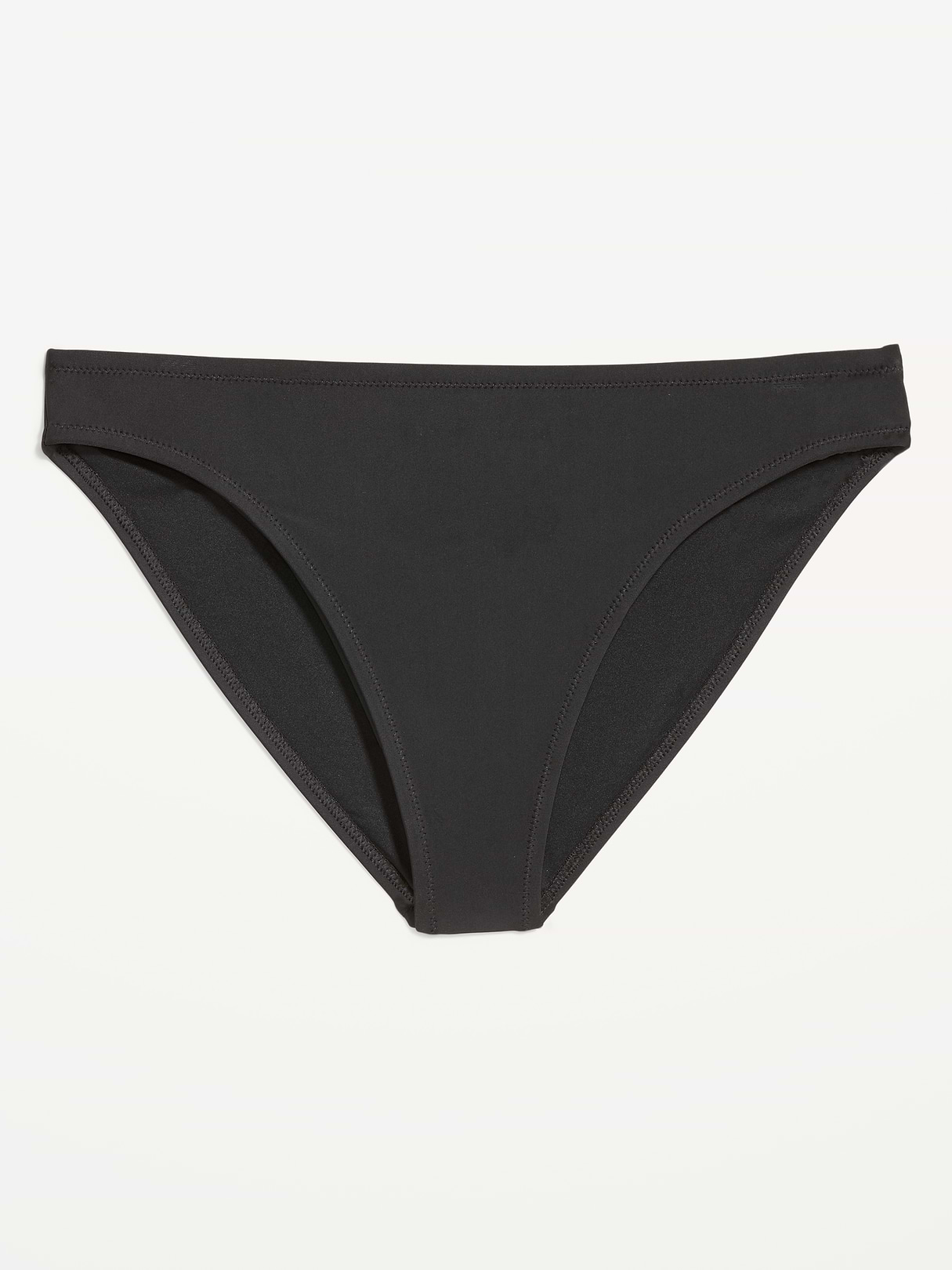 Mid-Rise Bikini Swim Bottoms - Black Jack