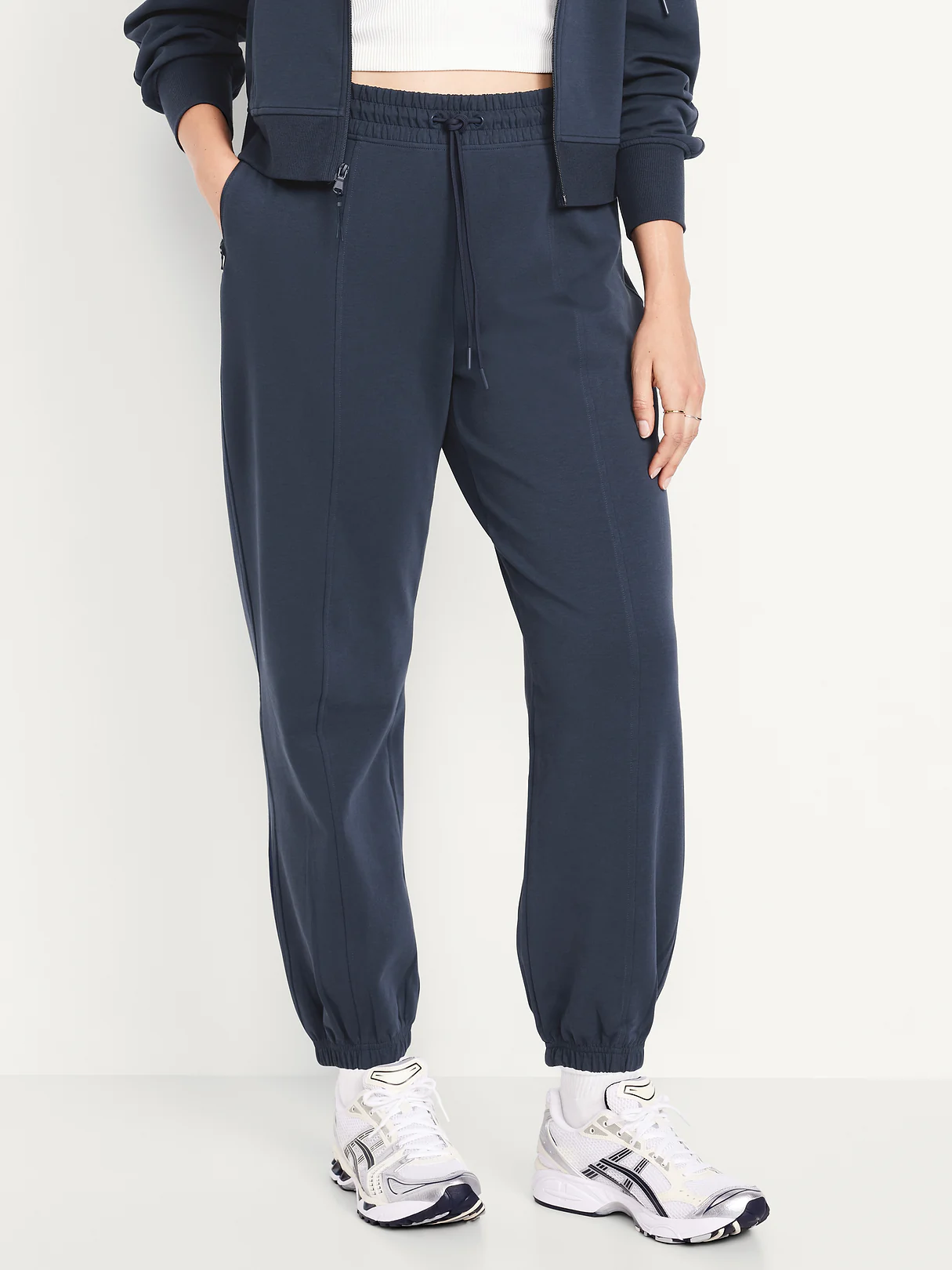 High-Waisted Dynamic Fleece Sweatpants - Dusk Navy