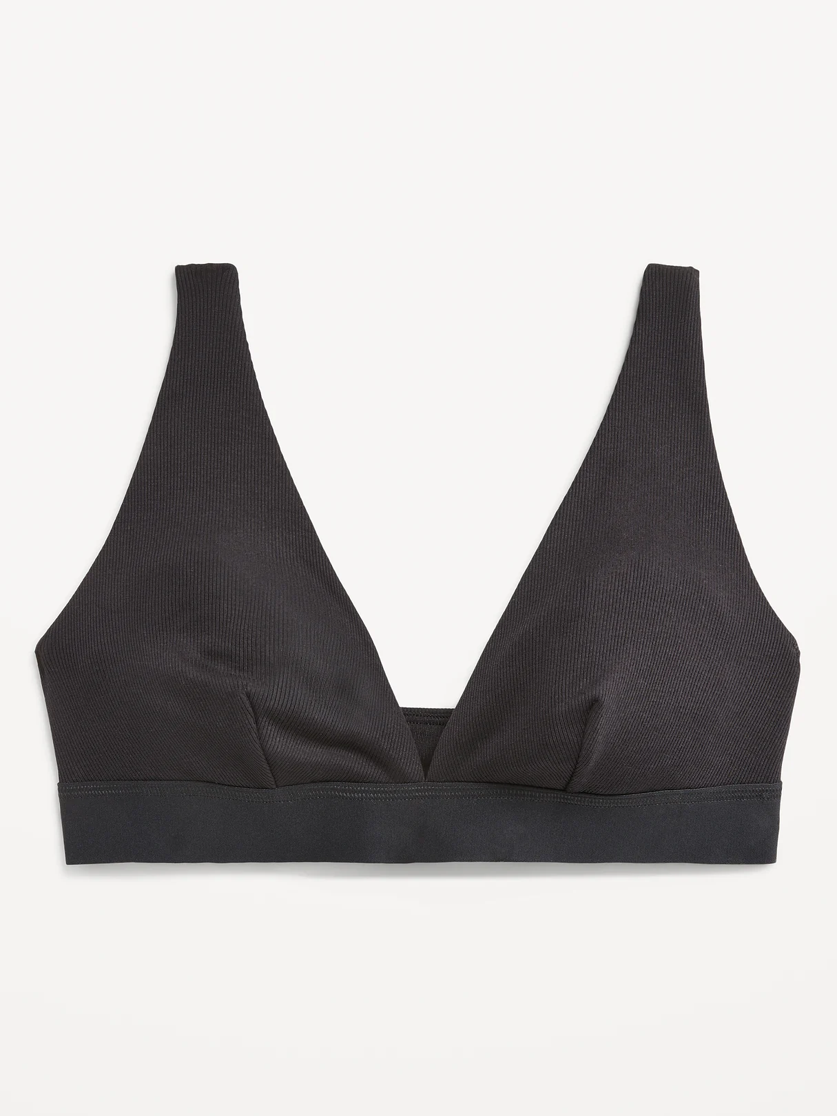 Ultra-Ribbed Bralette - Black Jack