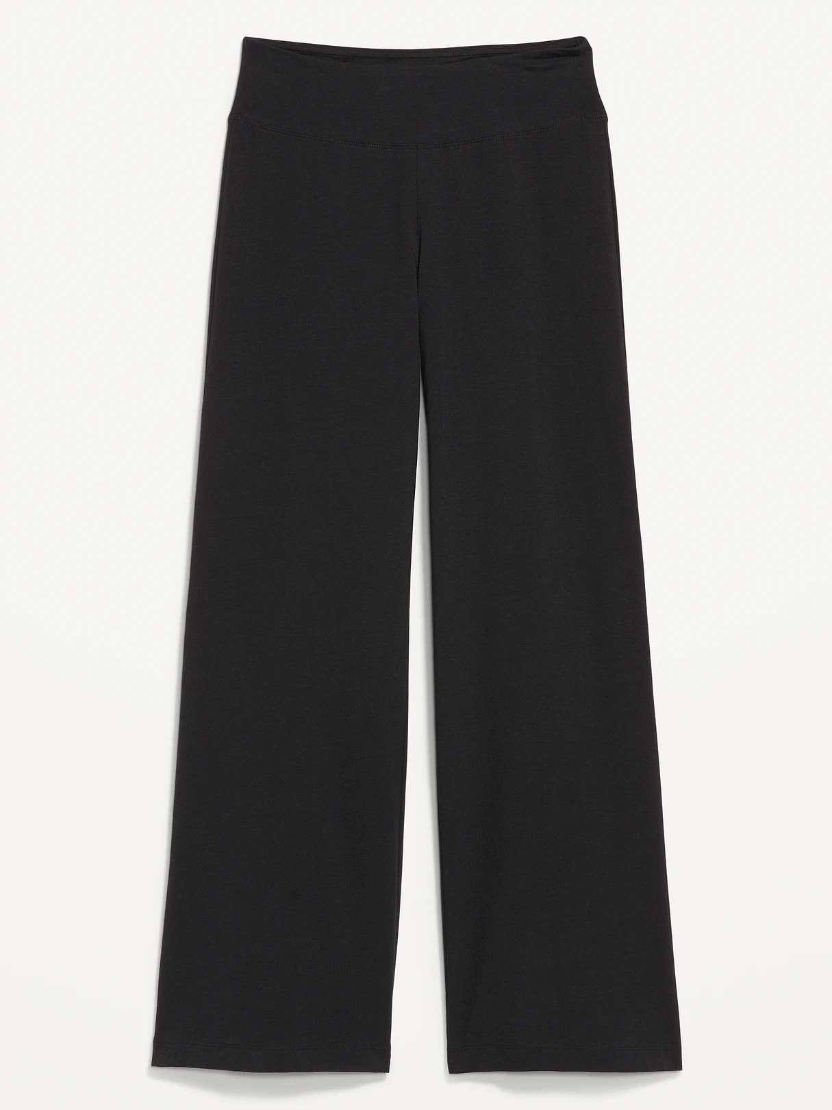 Mid-Rise Jersey Super Wide-Leg Leggings - Light Black Heather