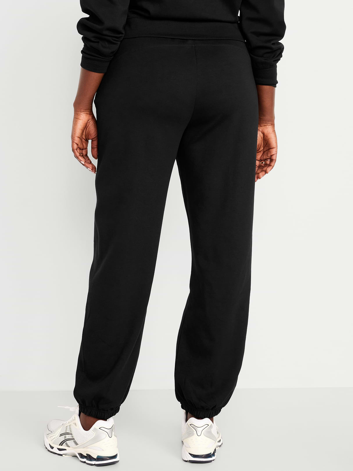 High-Waisted Dynamic Fleece Sweatpants - Black Jack
