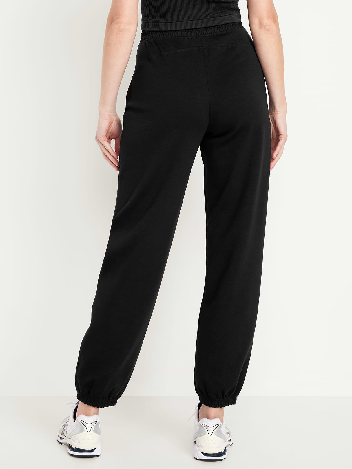 High-Waisted Dynamic Fleece Sweatpants - Black Jack