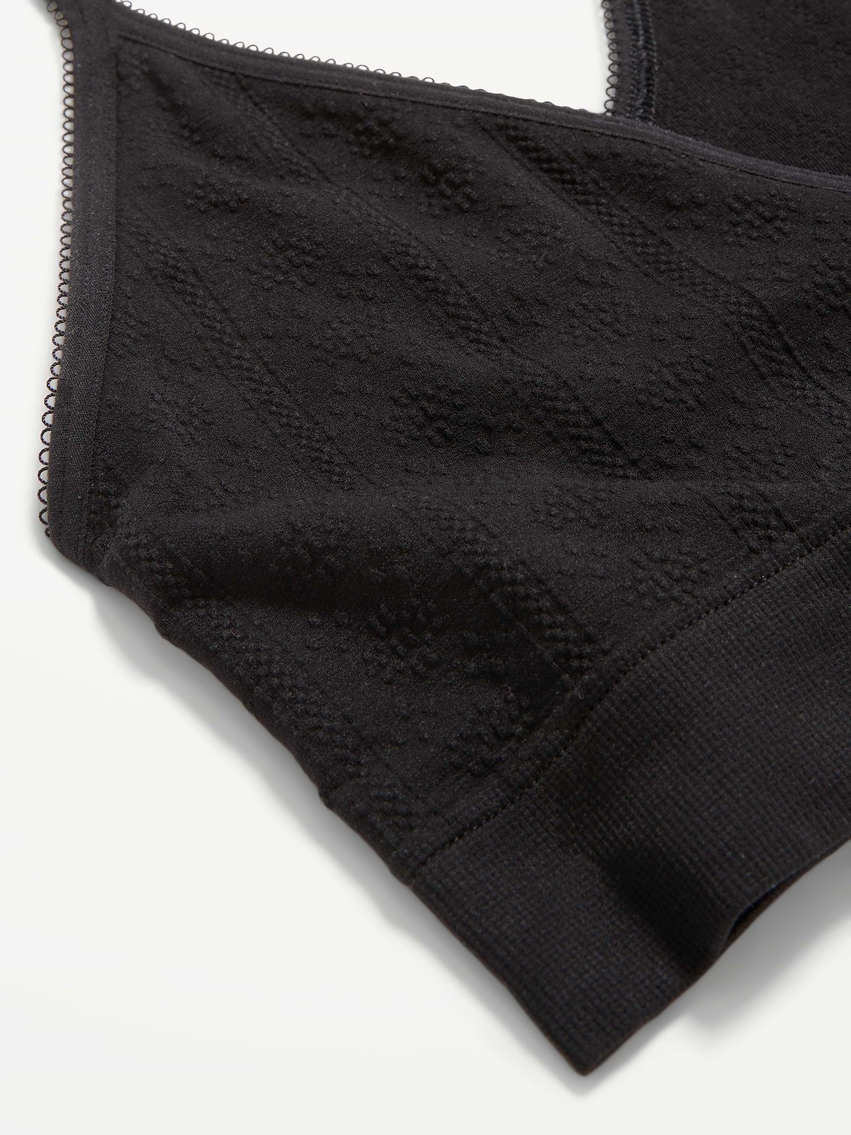 Seamless Racerback Bralette - Black Jack
