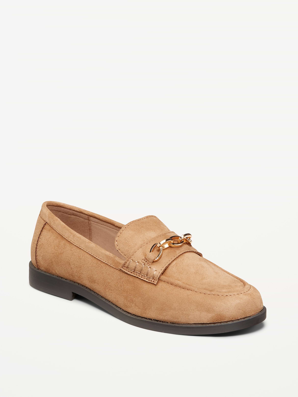 Faux-Leather Loafer - Dark Sand