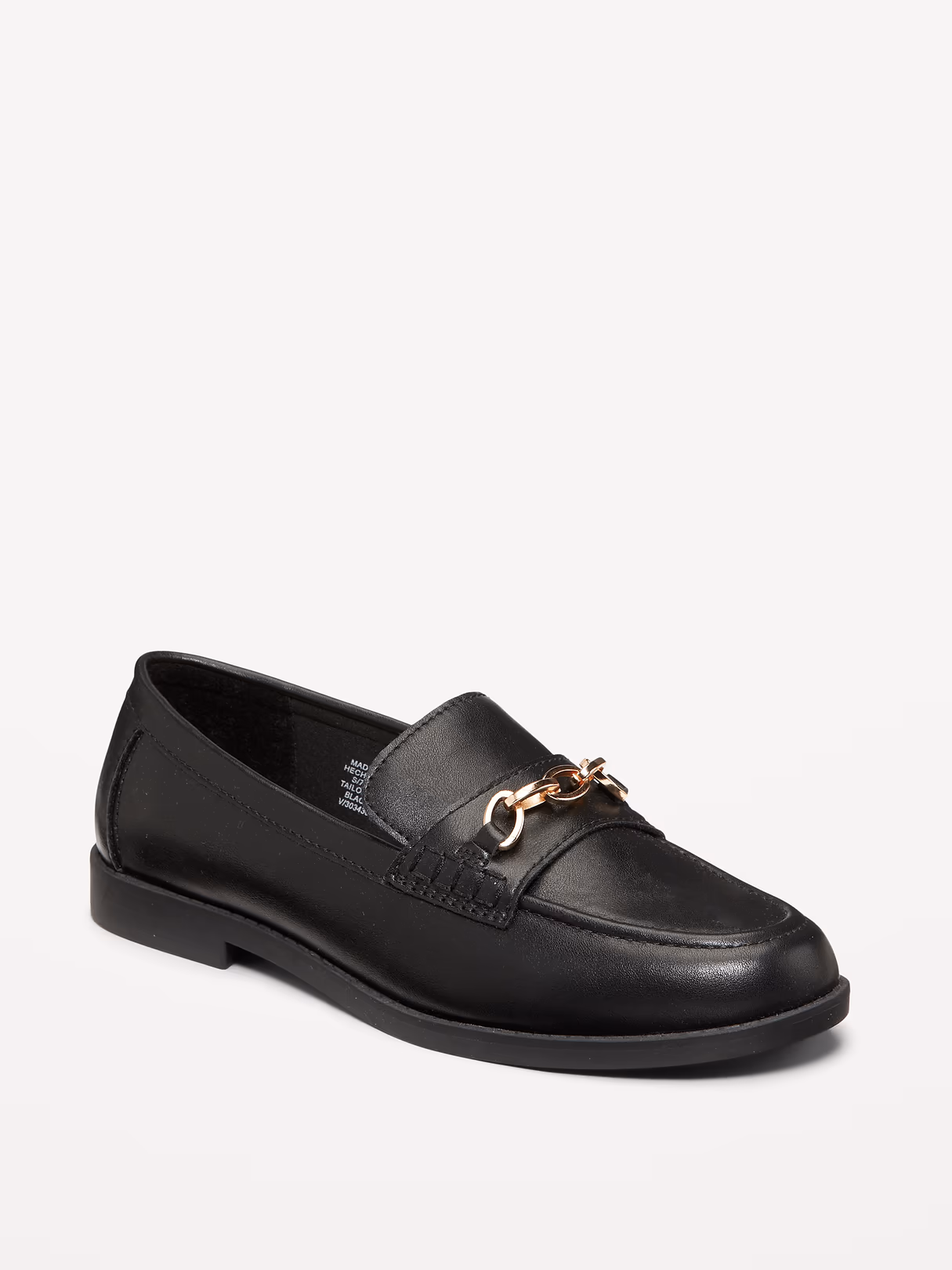 Faux-Leather Loafer - Black Jack