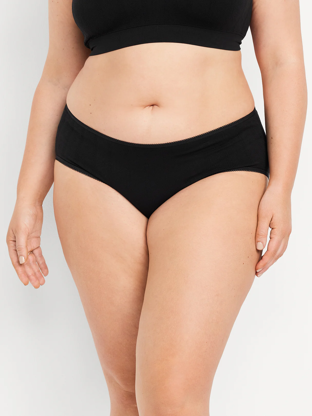 Seamless Hipster Underwear - Black Jack