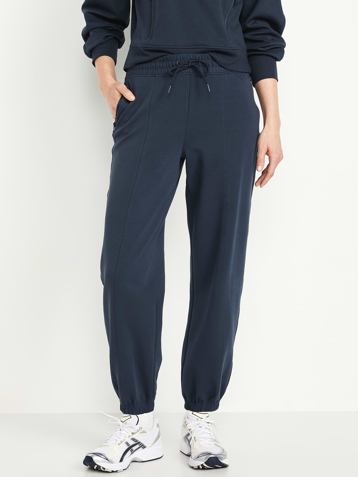 High-Waisted Dynamic Fleece Sweatpants - Dusk Navy